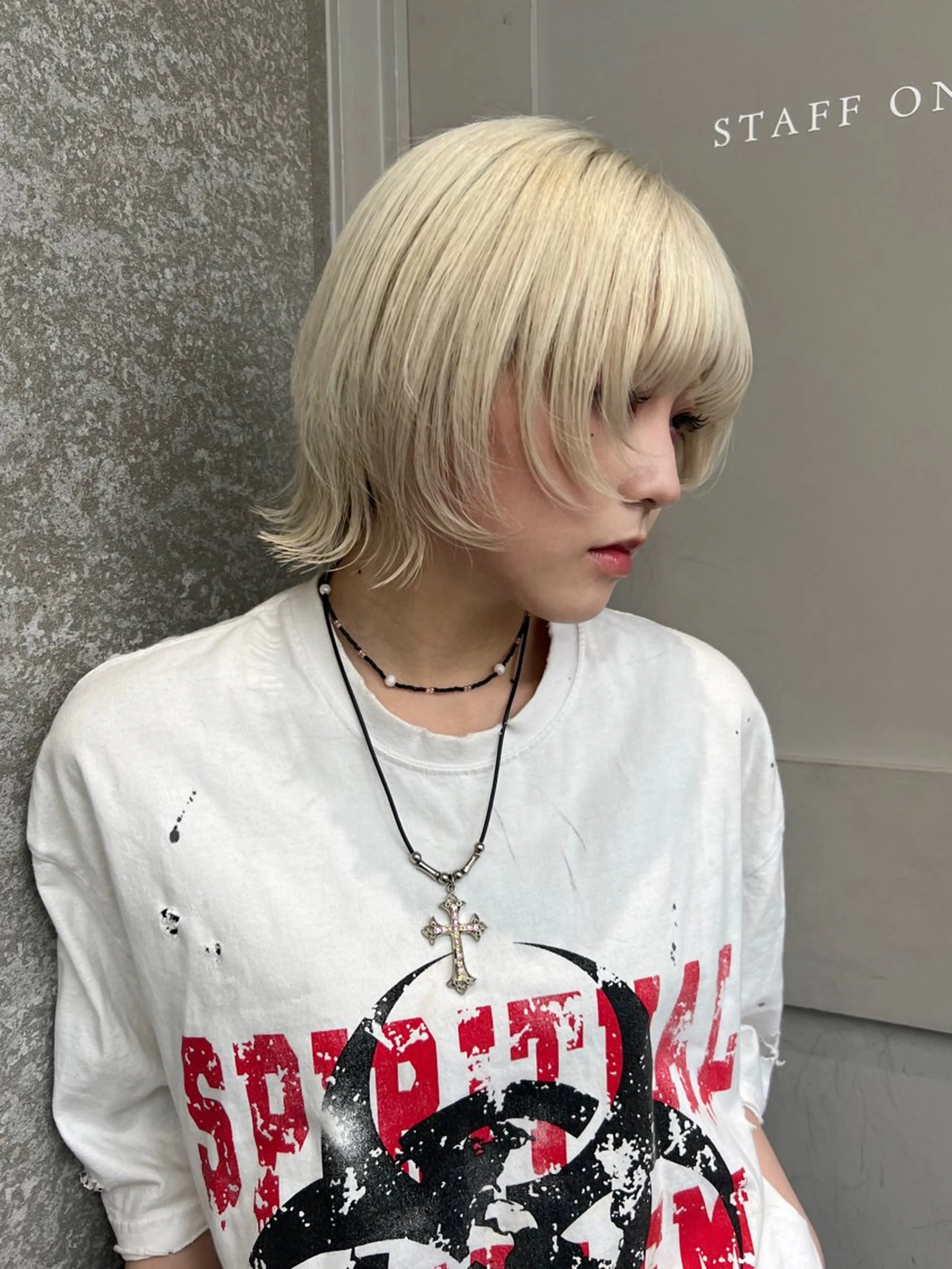 ミディアム カラー カット ヘアカラー トリートメント 髪質改善/ボブ/ ハイトーン❣️yuiのヘアスタイル