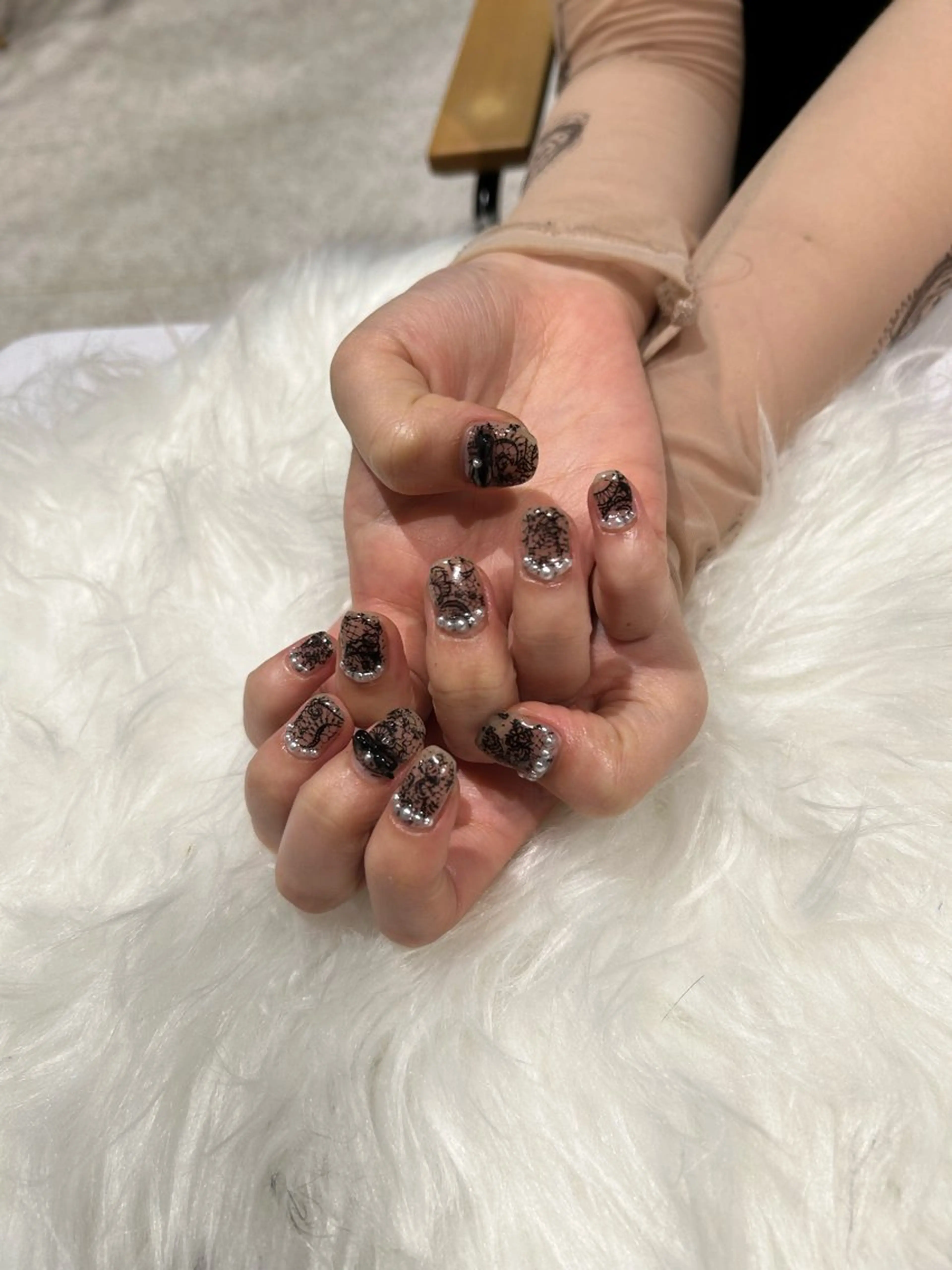 ネイル 成人式 長さ出し 韓国ネイル ショートネイル ハンドネイル ♡ハイトーン★ ネイル/しの♡のヘアスタイル