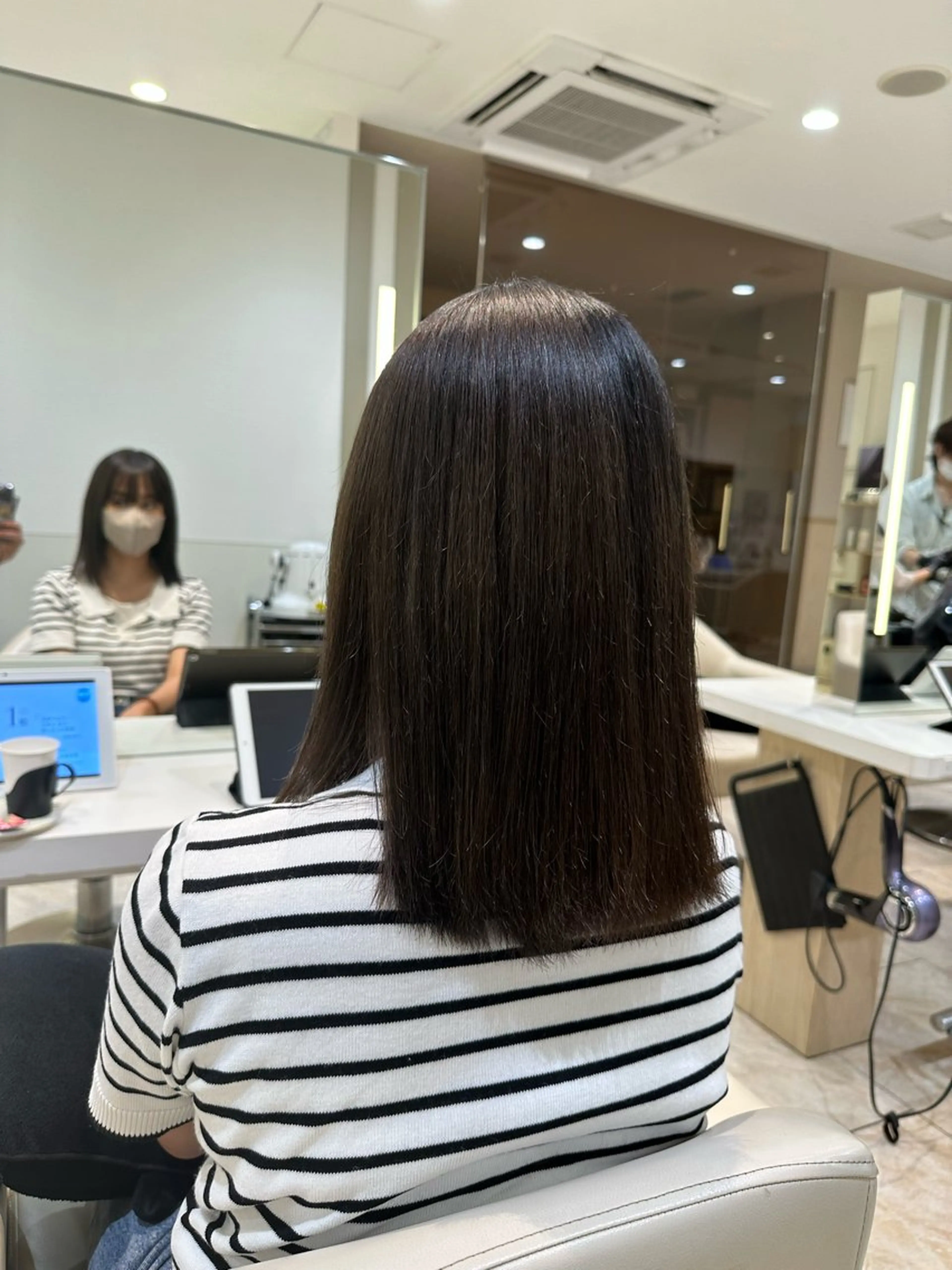 セミロング カラー 波巻パーマ/毛流れ パーマ☘️りゅうせいのヘアスタイル