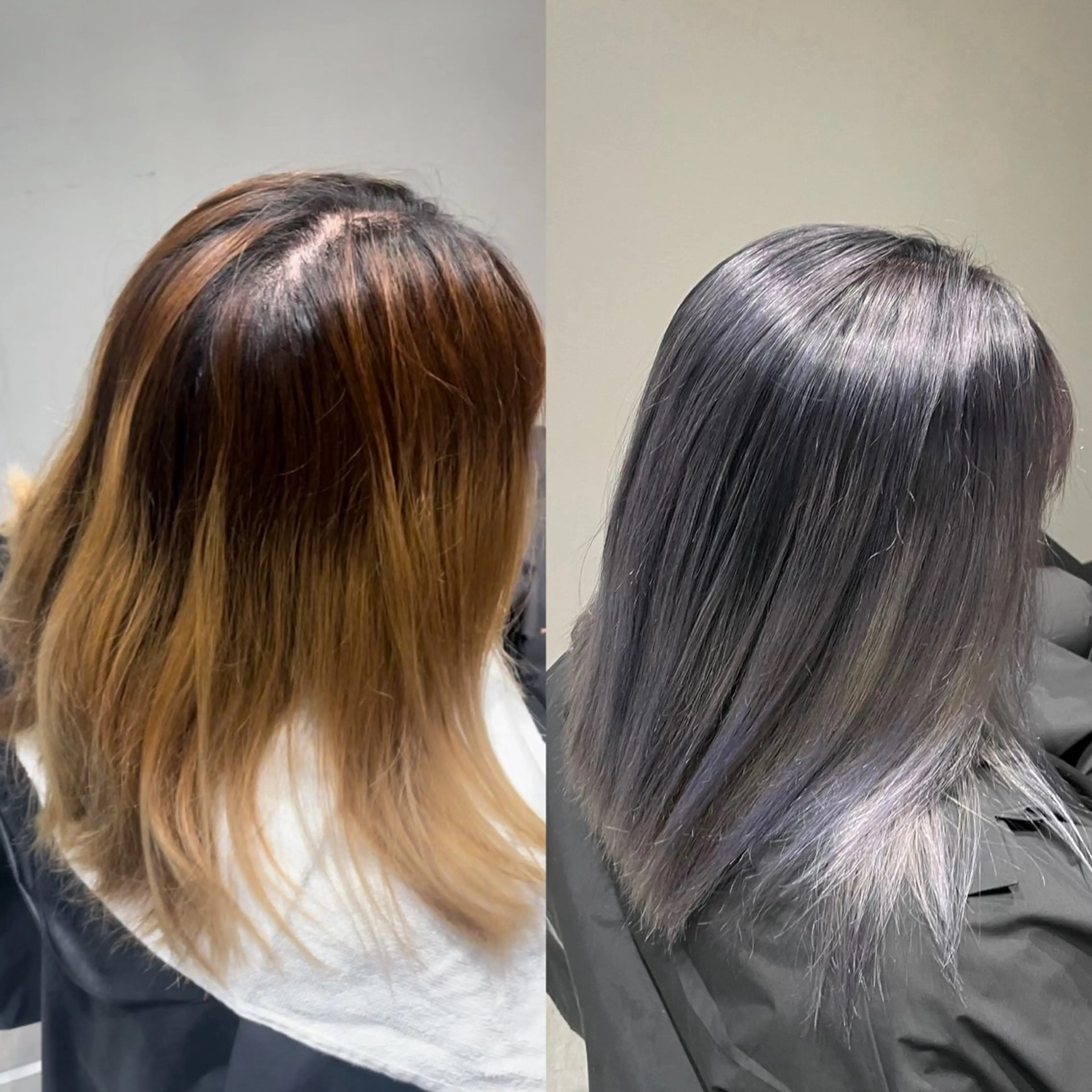 カラー バレイヤージュ ブロンド シルバー メンズバレイヤージュ /町田/木村悠月のヘアスタイル