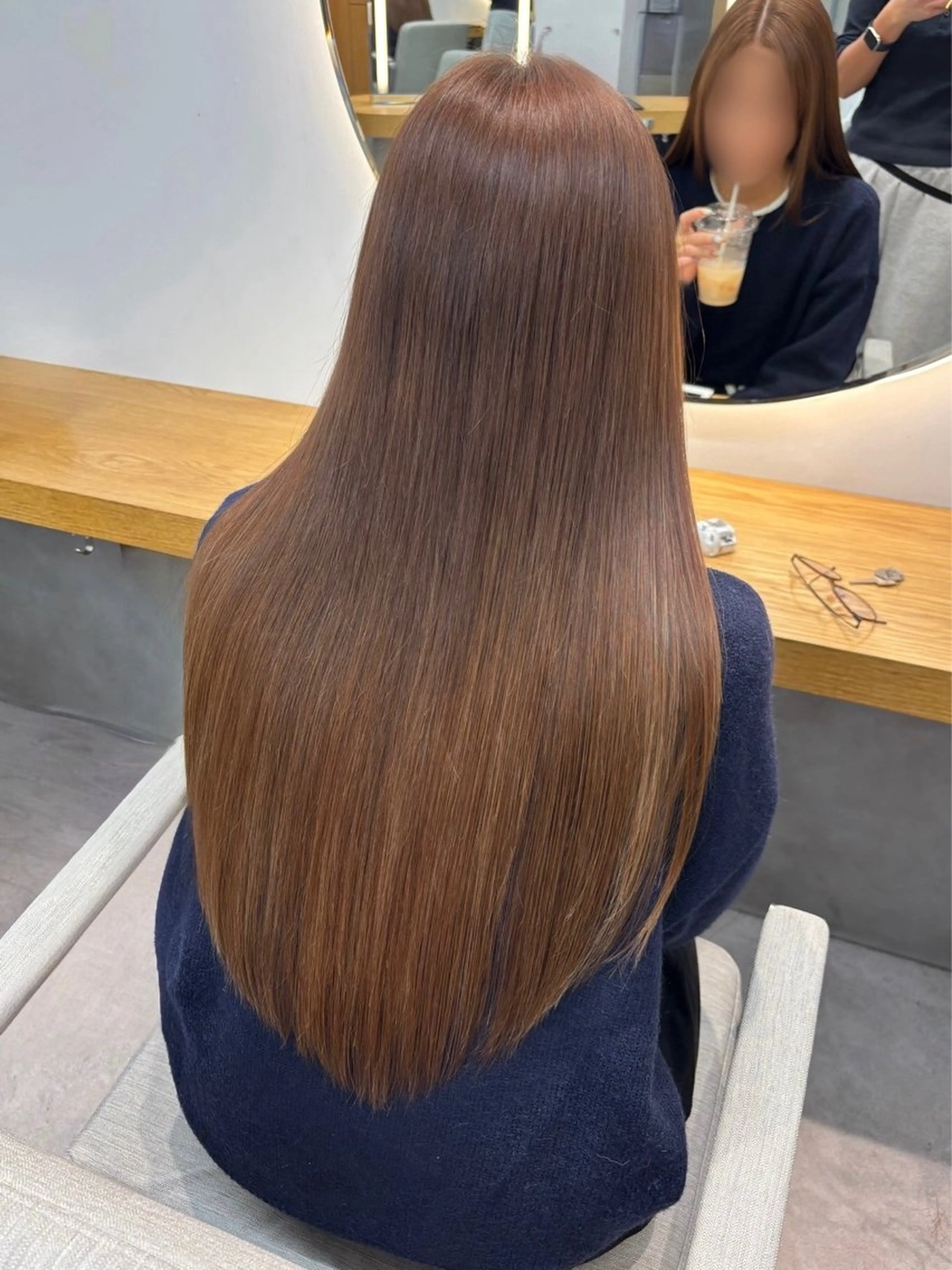 ロング ヘアカラー トリートメント ボブ/透明感カラー/ 似合わせ🌿高田知那のヘアスタイル