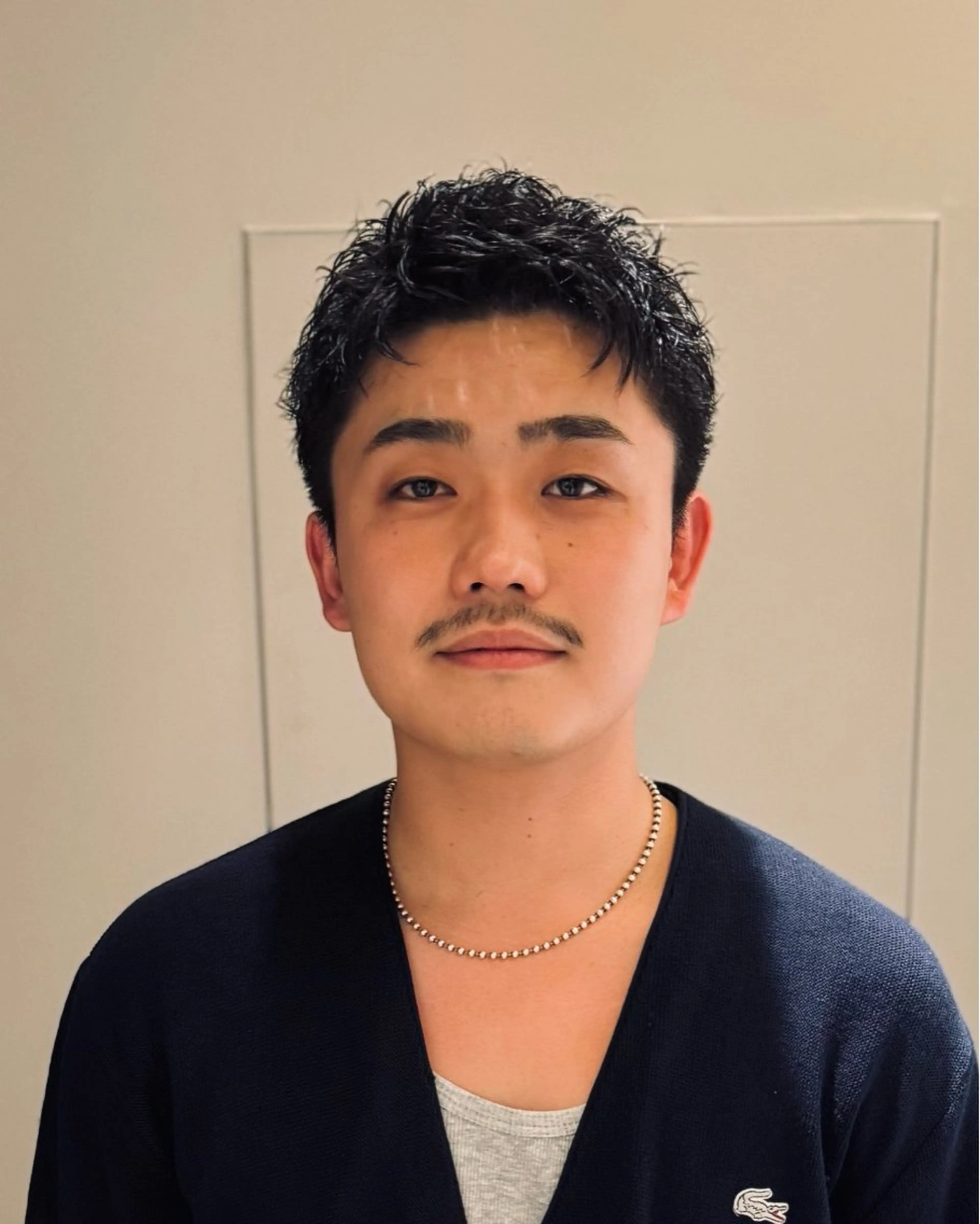 ショート パーマ メンズ ビジネス ショートヘア カット パーマ スパイキーショート 大人パーマ 丸山のヘアスタイル