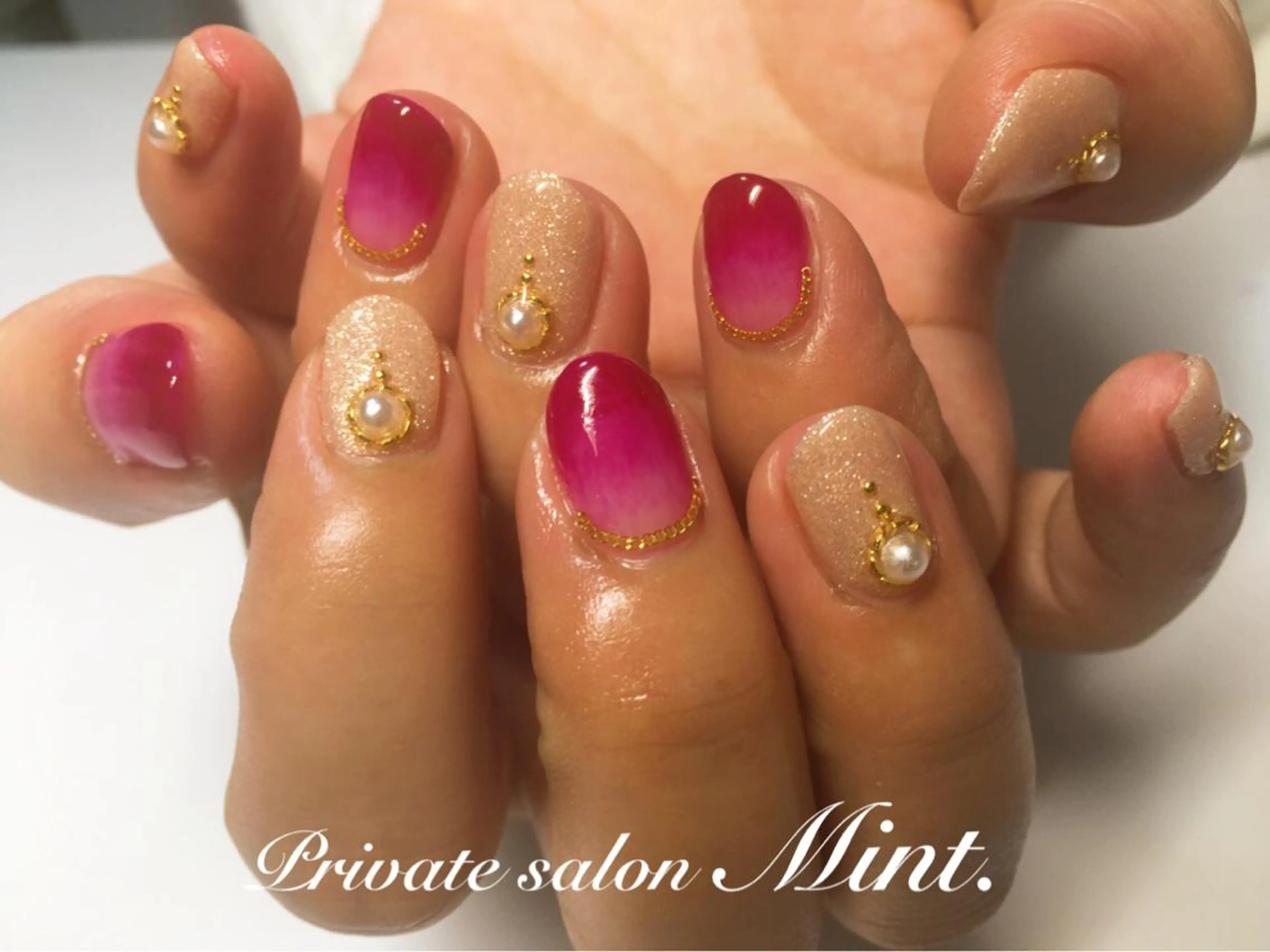 ショート ネイル ジェルネイル ハンドネイル Mint. nailのネイルデザイン