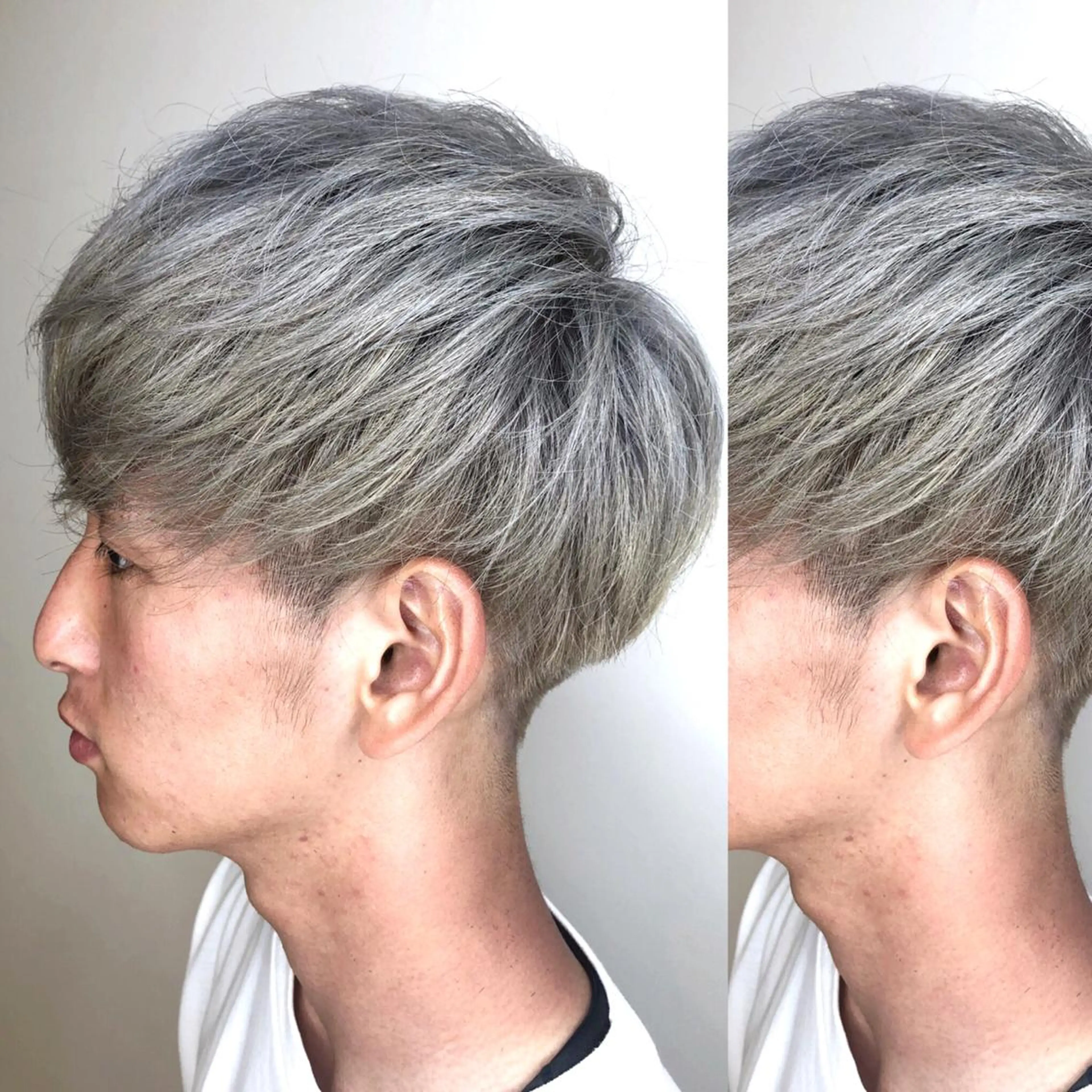 ショート カラー メンズ メンズブリーチ ブリーチ ダブルカラー メンズヘア特化 崎田 成人のヘアスタイル