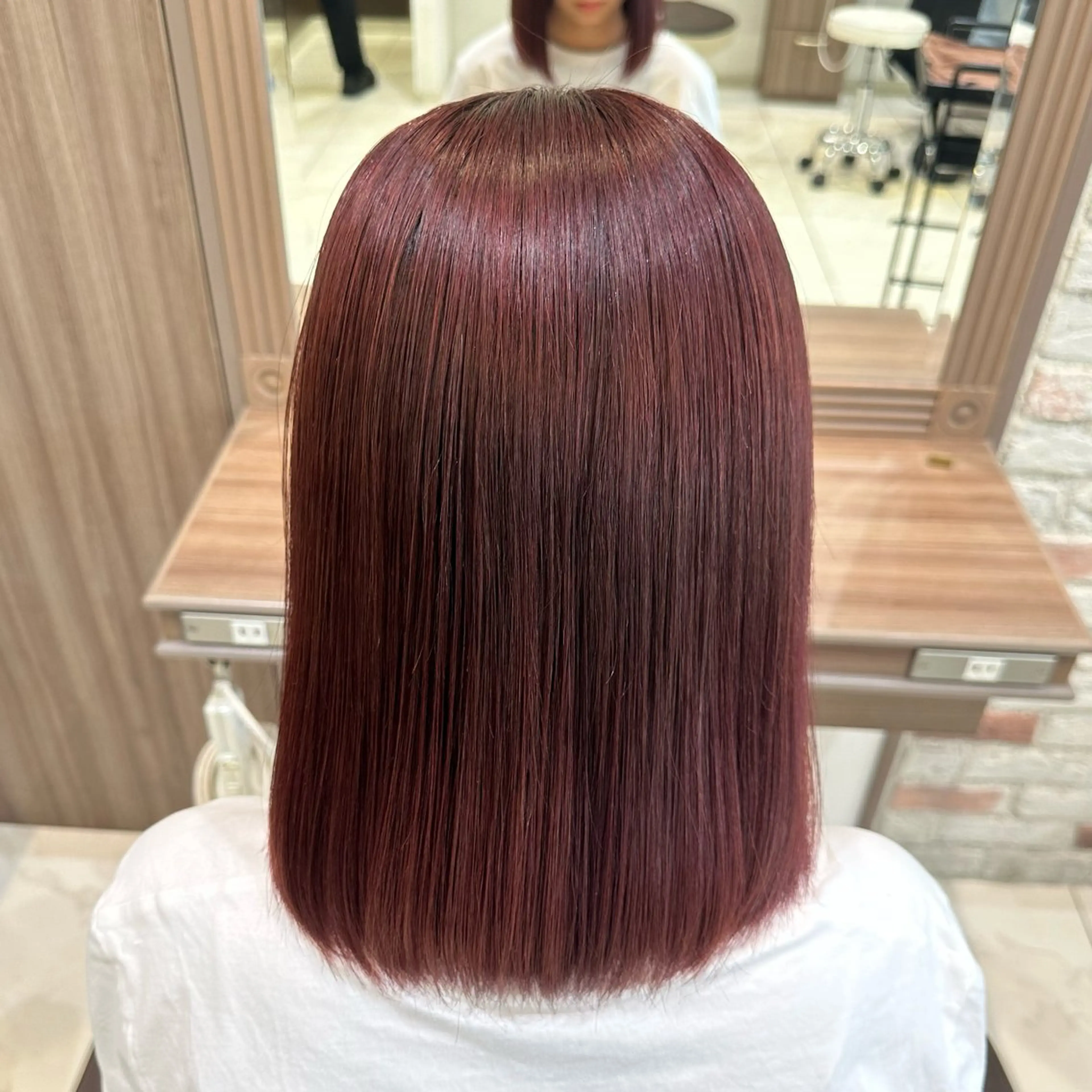 ミディアム カラー ブリーチ ブリーチなしカラー ヘアカラー 𓍯暖色/韓国風 田中沙羅‎𓍯のヘアスタイル