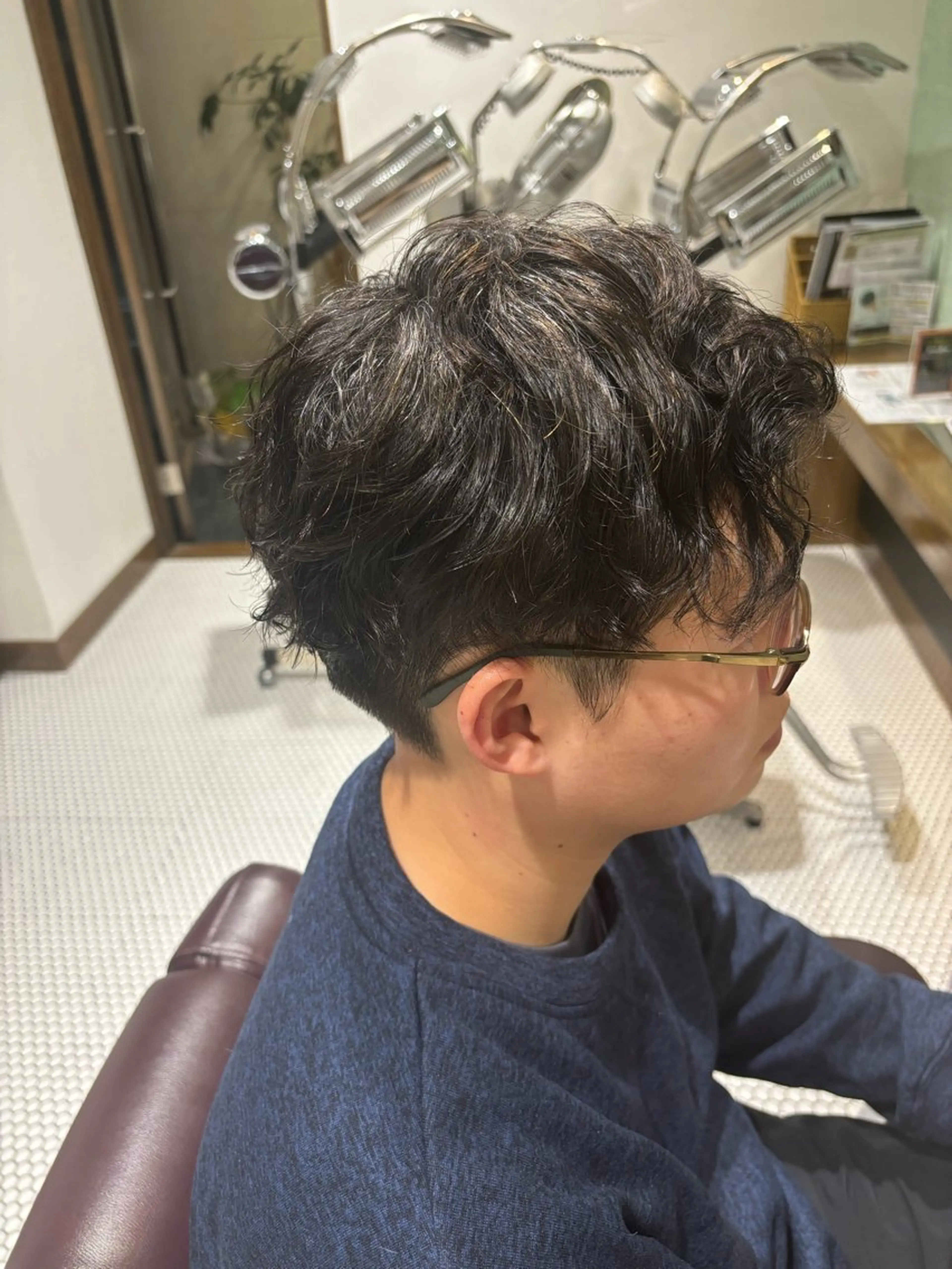 ミディアム パーマ メンズ レイヤーカット/艶髪 /パーマaikoのヘアスタイル