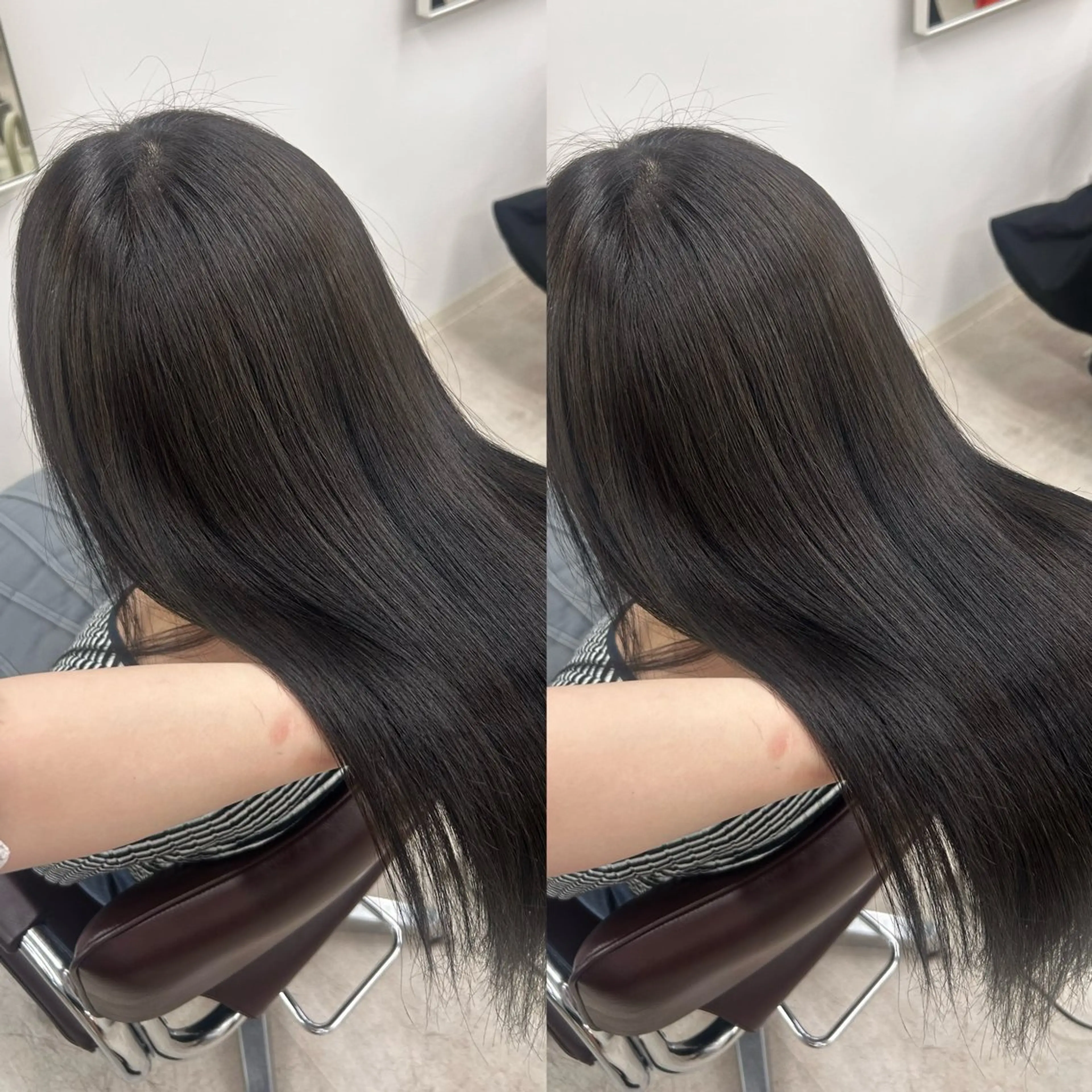 ミディアム カラー パーマ キッズ 縮毛矯正 トリートメント ストレートパーマ カット 縮毛矯正 トリートメント ヘッドスパ 💖艶髪矯正×小顔 カット特化/さくらのヘアスタイル