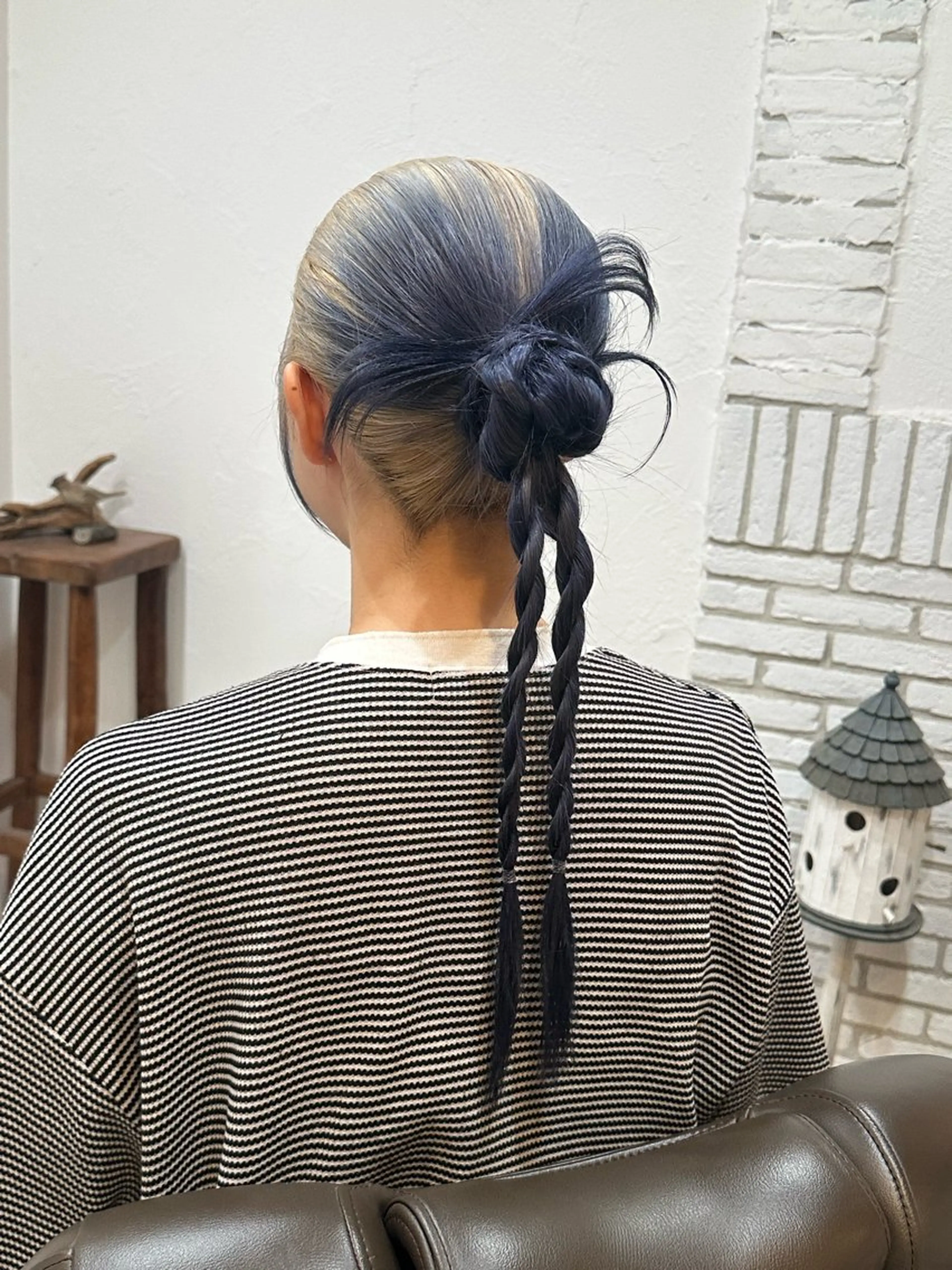 ロング ヘアセット 山之内匠/艶カラー/ ハイトーン/ブリーチのヘアスタイル