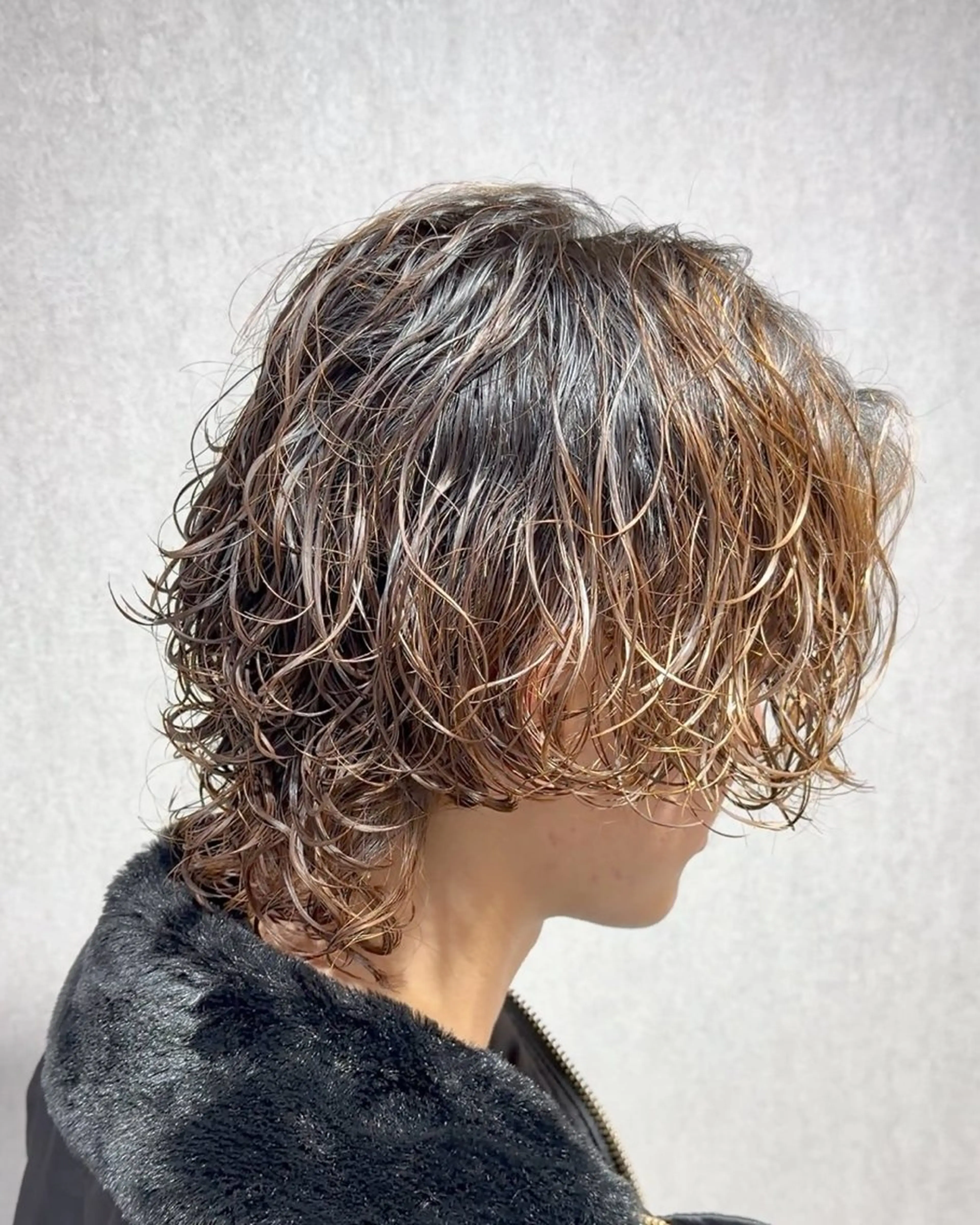 ミディアム メンズ ミディアムパーマ メンズパーマ カット パーマ 🍀メンズパーマ職人 池袋🍀Yuraのヘアスタイル