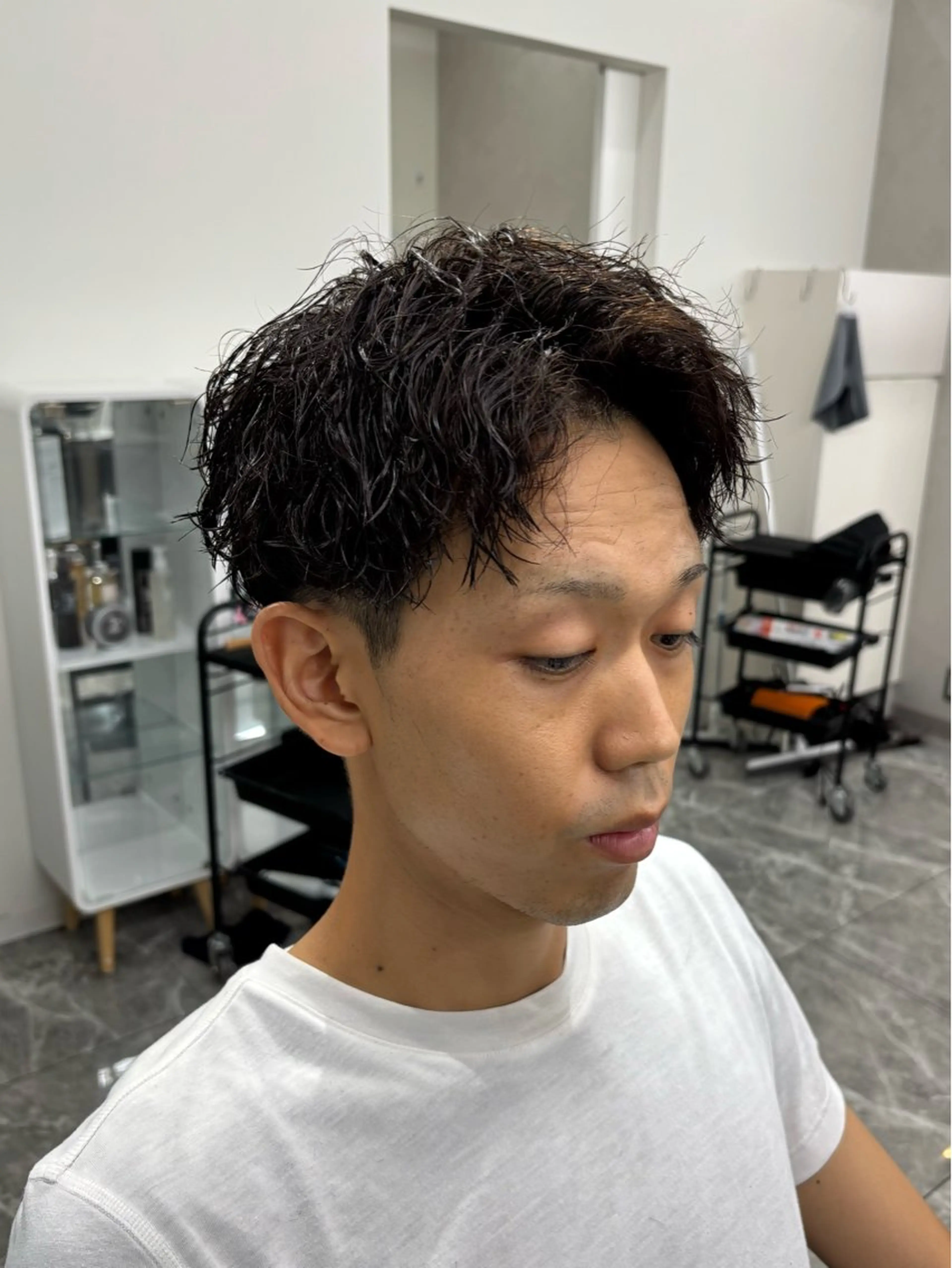 パーマ メンズ カット パーマ メンズスタイリスト✨ 助川龍哉のヘアスタイル