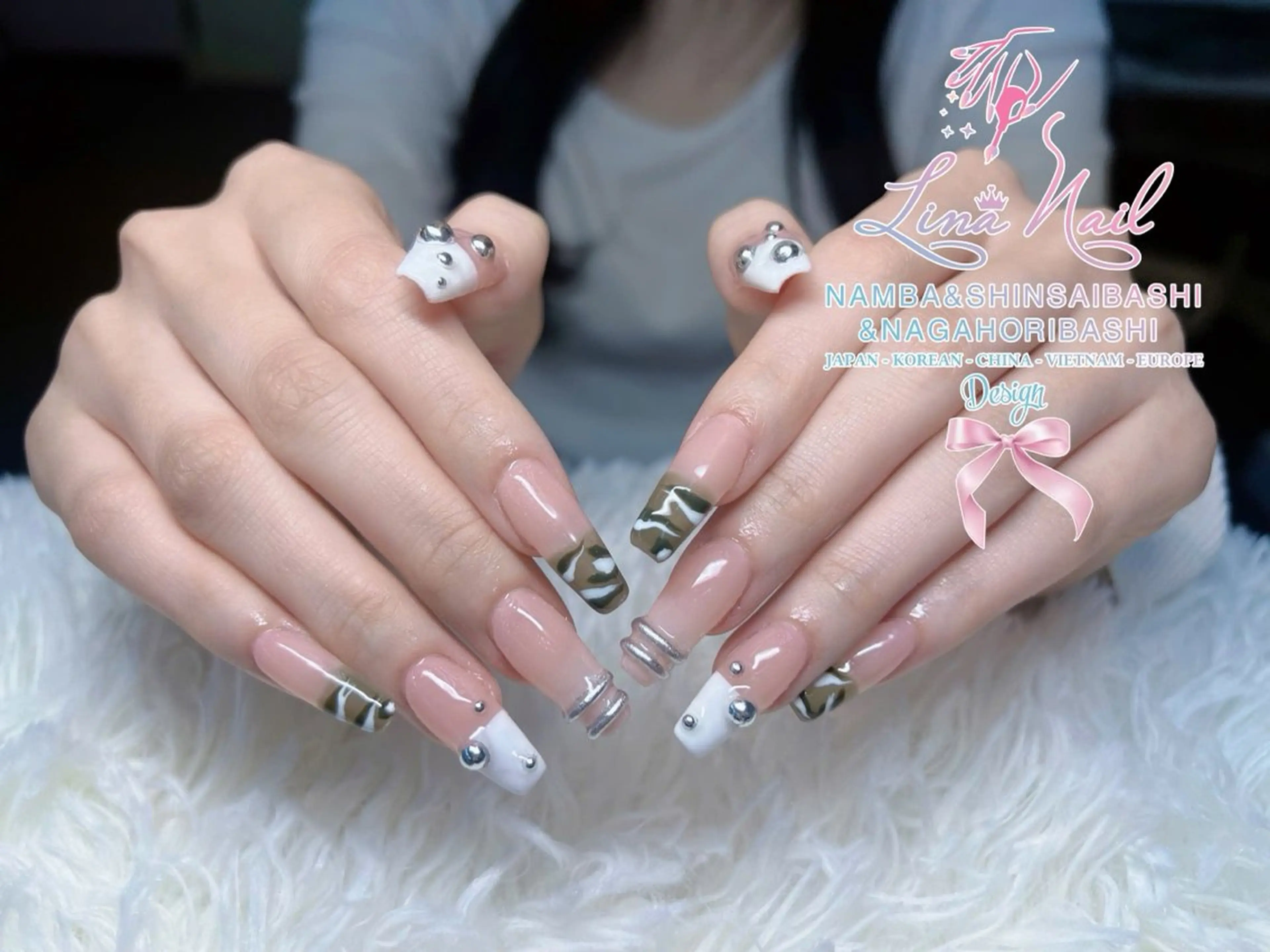 ネイル チークネイル 桜ネイル フラッシュネイル フットネイル ジェルネイル ハンドネイル ７９LINA NAIL 心斎橋店所属・リナネイル アメ村心斎橋店のネイルデザイン