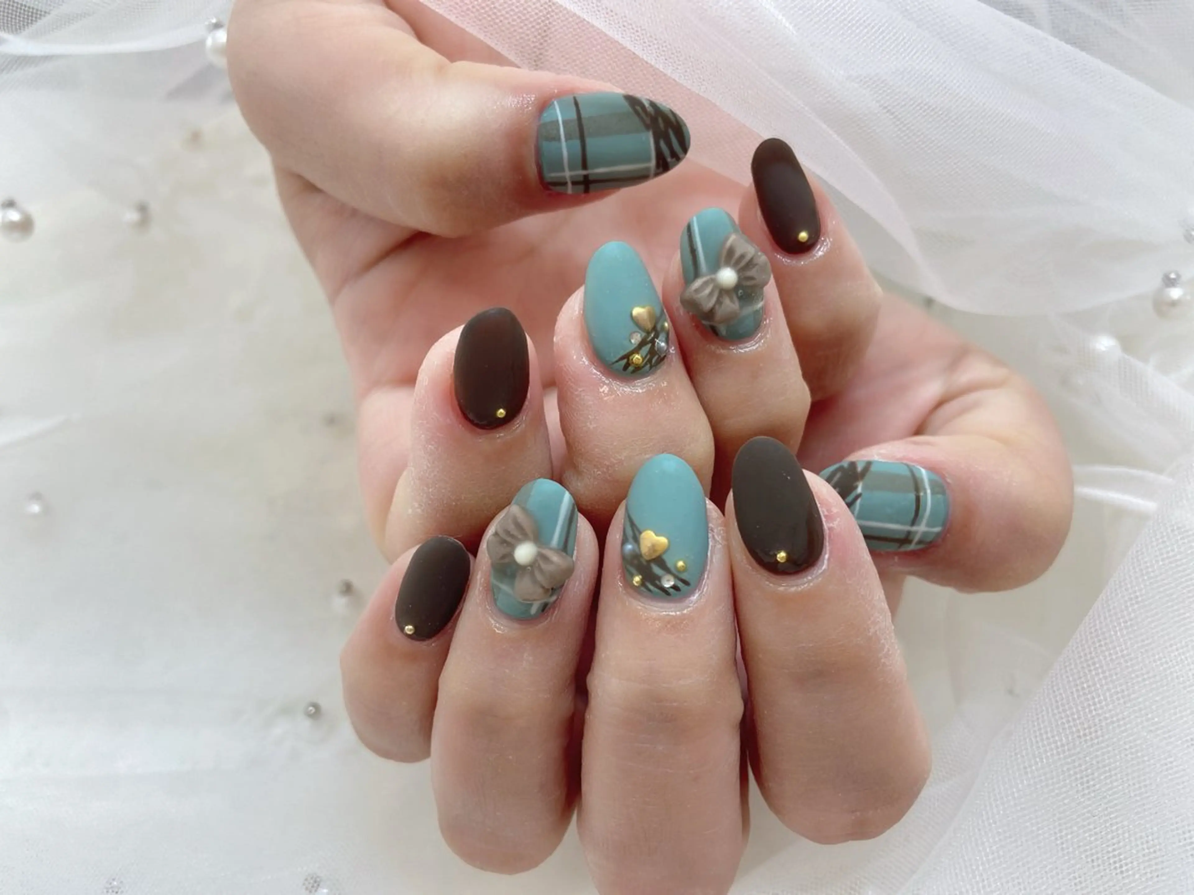 ネイル マットネイル バレンタイン 5C NAIL 5C NAILのネイルデザイン