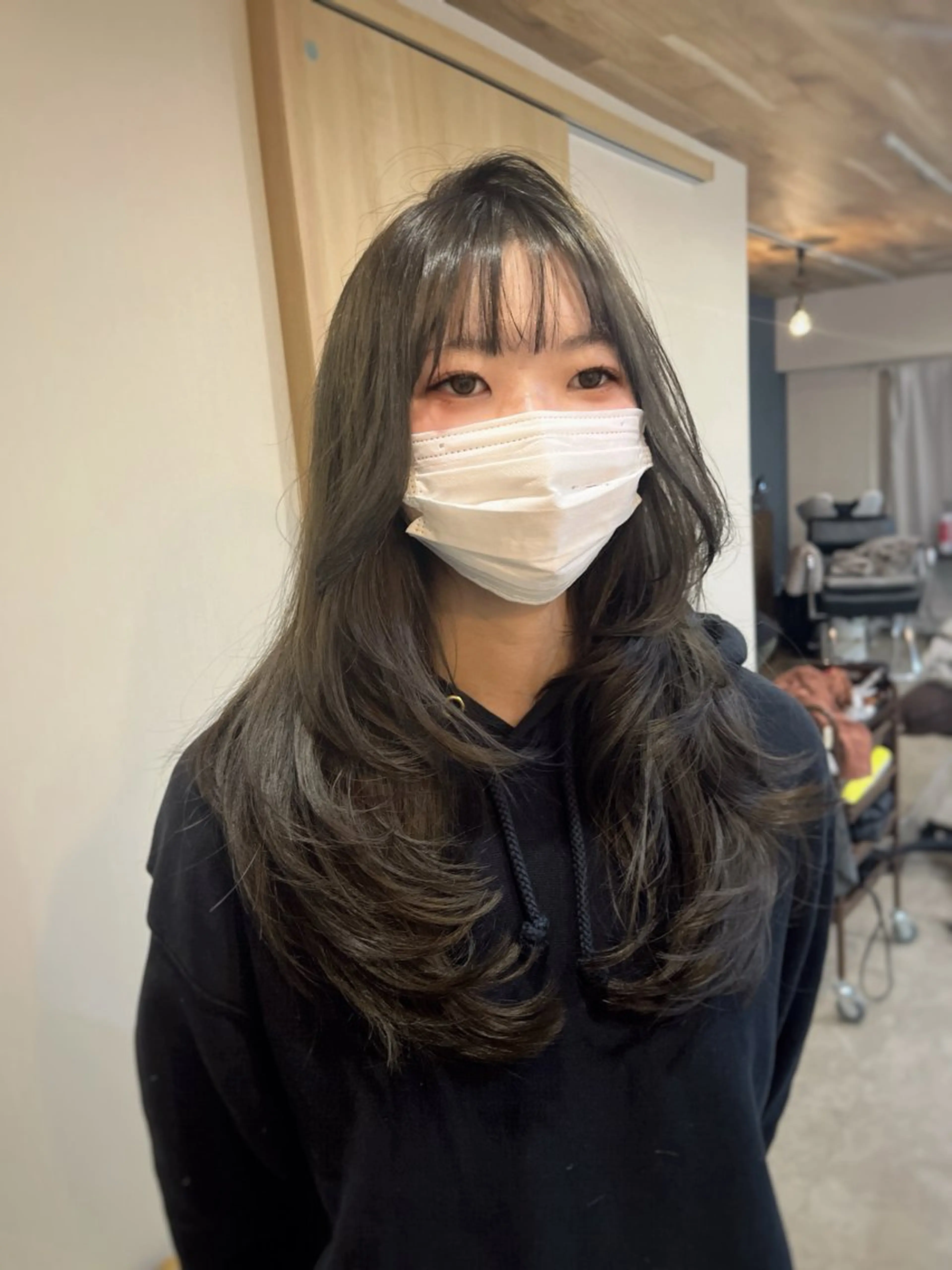 ロング カラー 下石怜子/レイヤー/ 透明感カラーのヘアスタイル