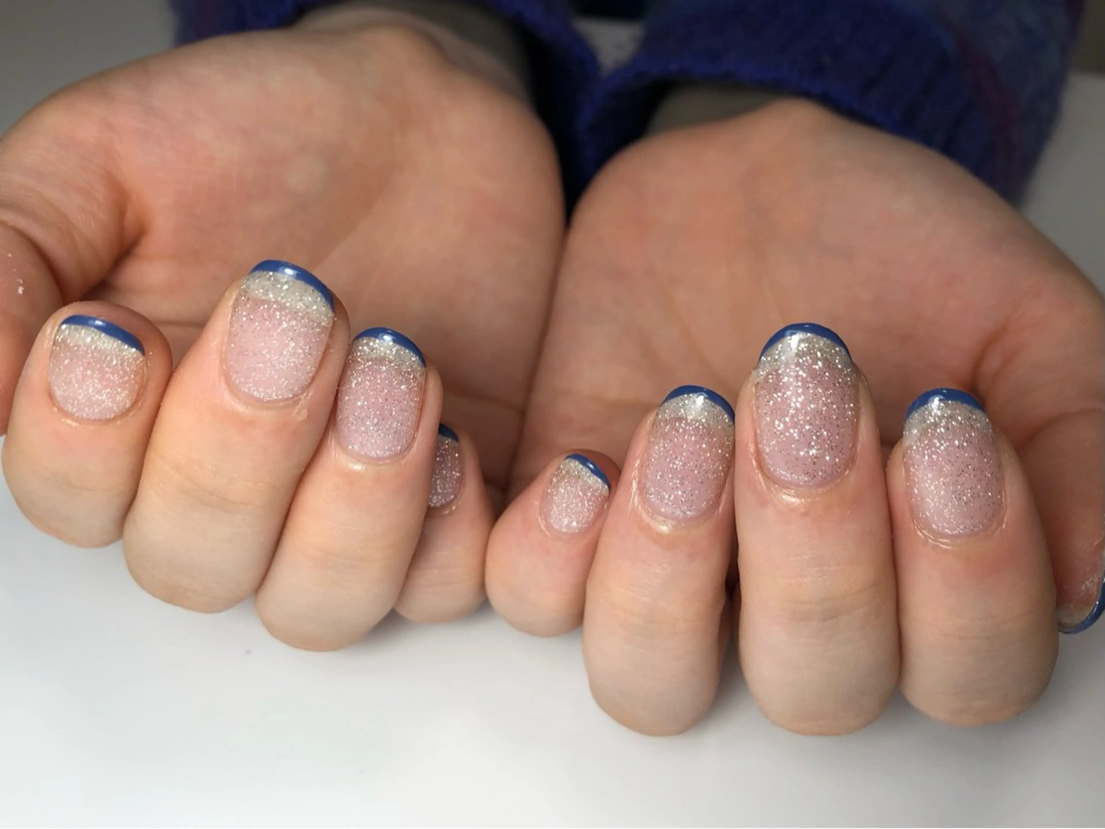 ネイル フラッシュネイル フレンチネイル ハンドネイル near belleのネイルデザイン