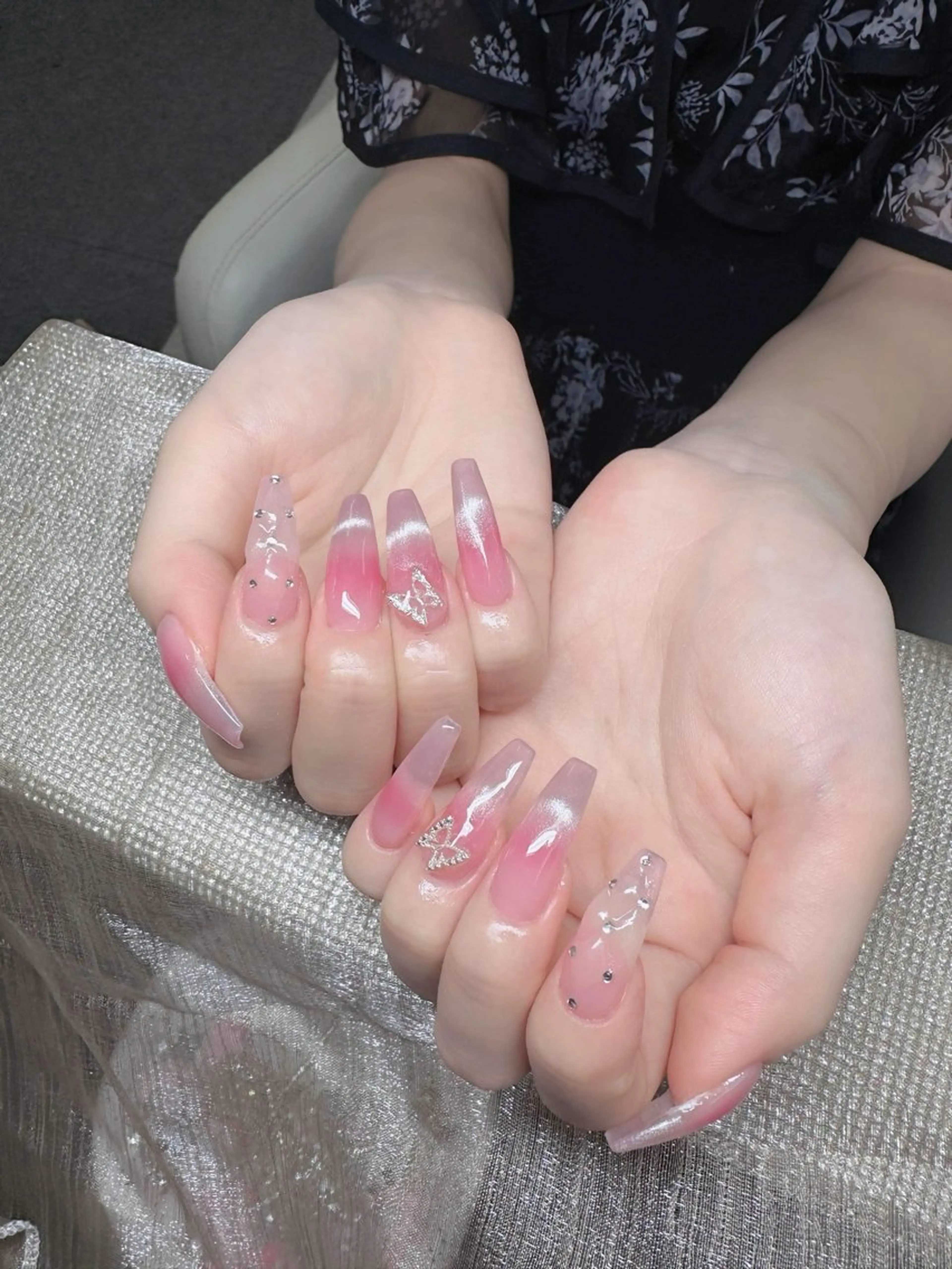 ネイル ジェルネイル 韓国ネイル マグネットネイル ネイルチップ 冬ネイル Lenie Nail Salonのネイルデザイン