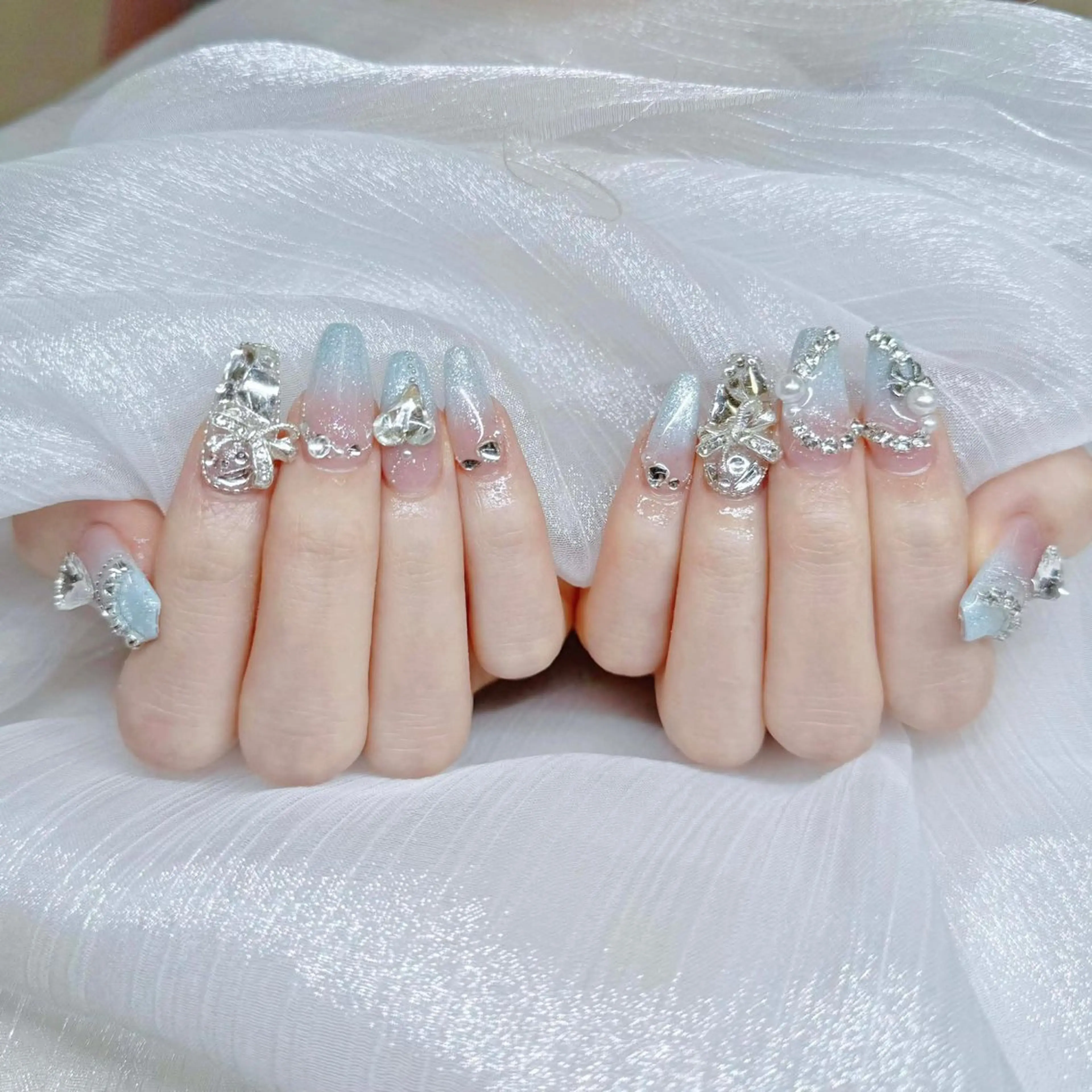 ネイル オーロラネイル ブラウン チークネイル フットネイル フレンチネイル ハンドネイル Ni Niのネイルデザイン