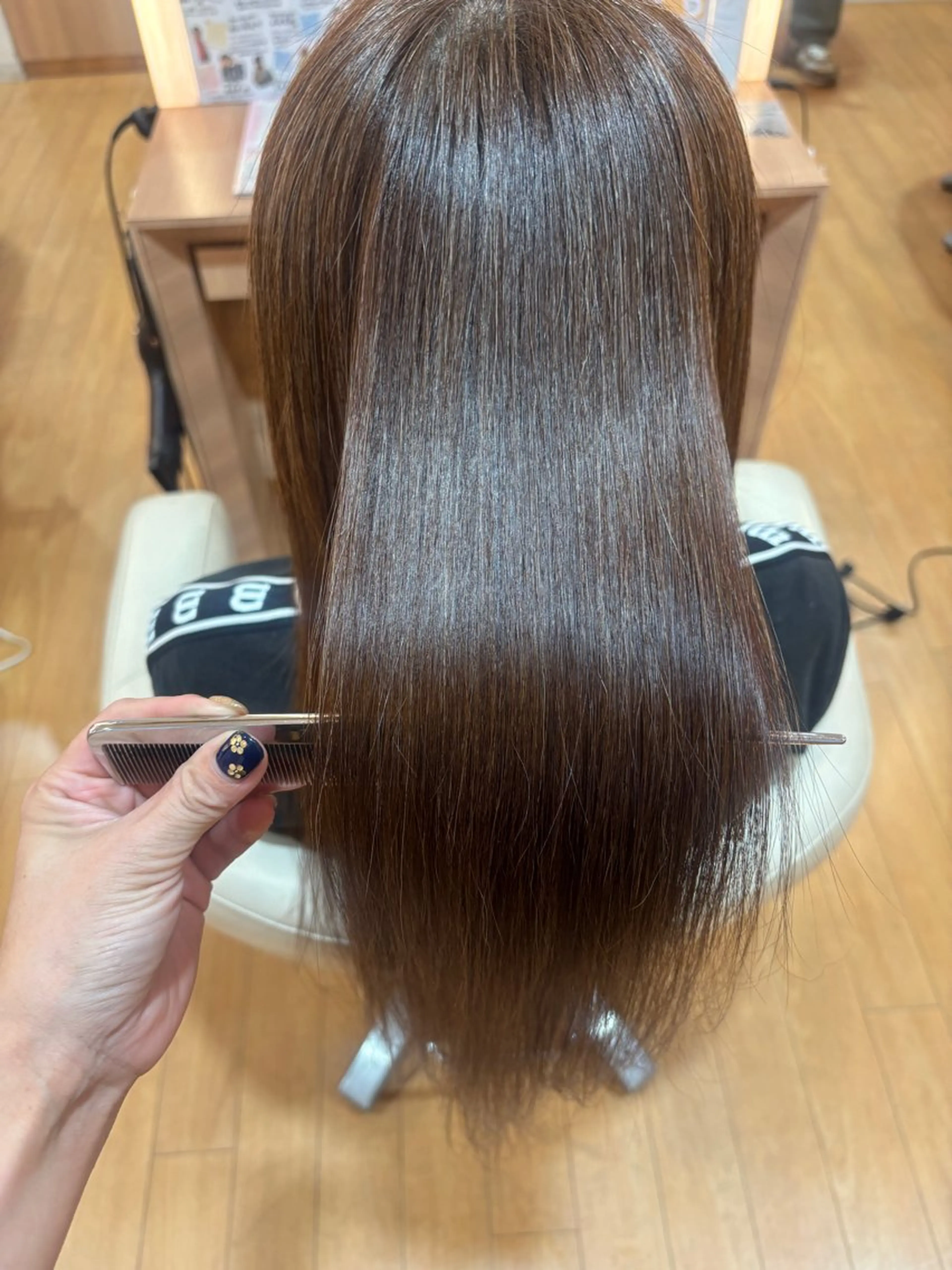 ミディアム 髪質改善カラー 清利あやなのヘアスタイル