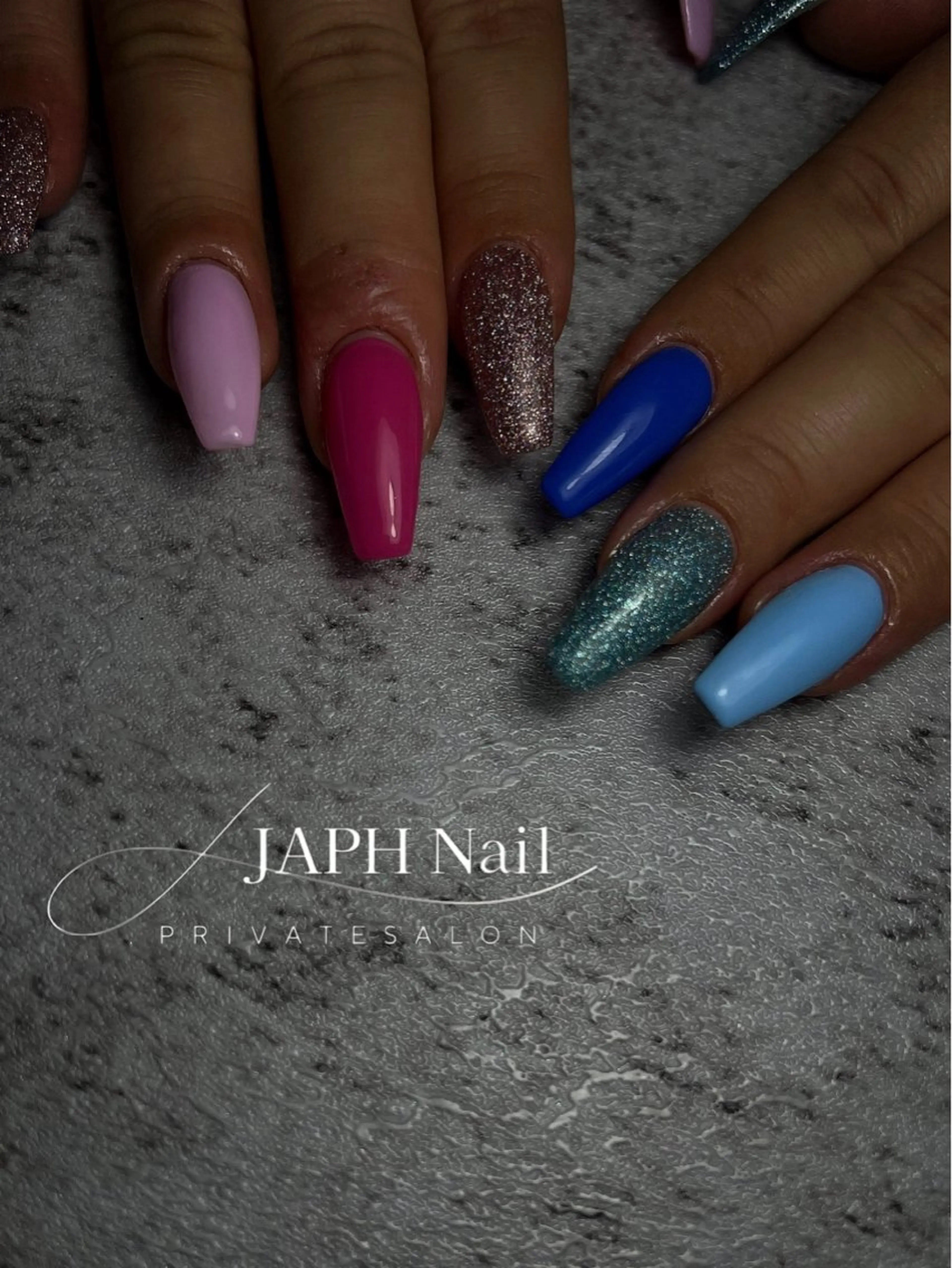 ネイル フレンチネイル キラキラネイル 韓国ネイル ミラーネイル ニュアンスネイル NailSalon /JAPHのネイルデザイン