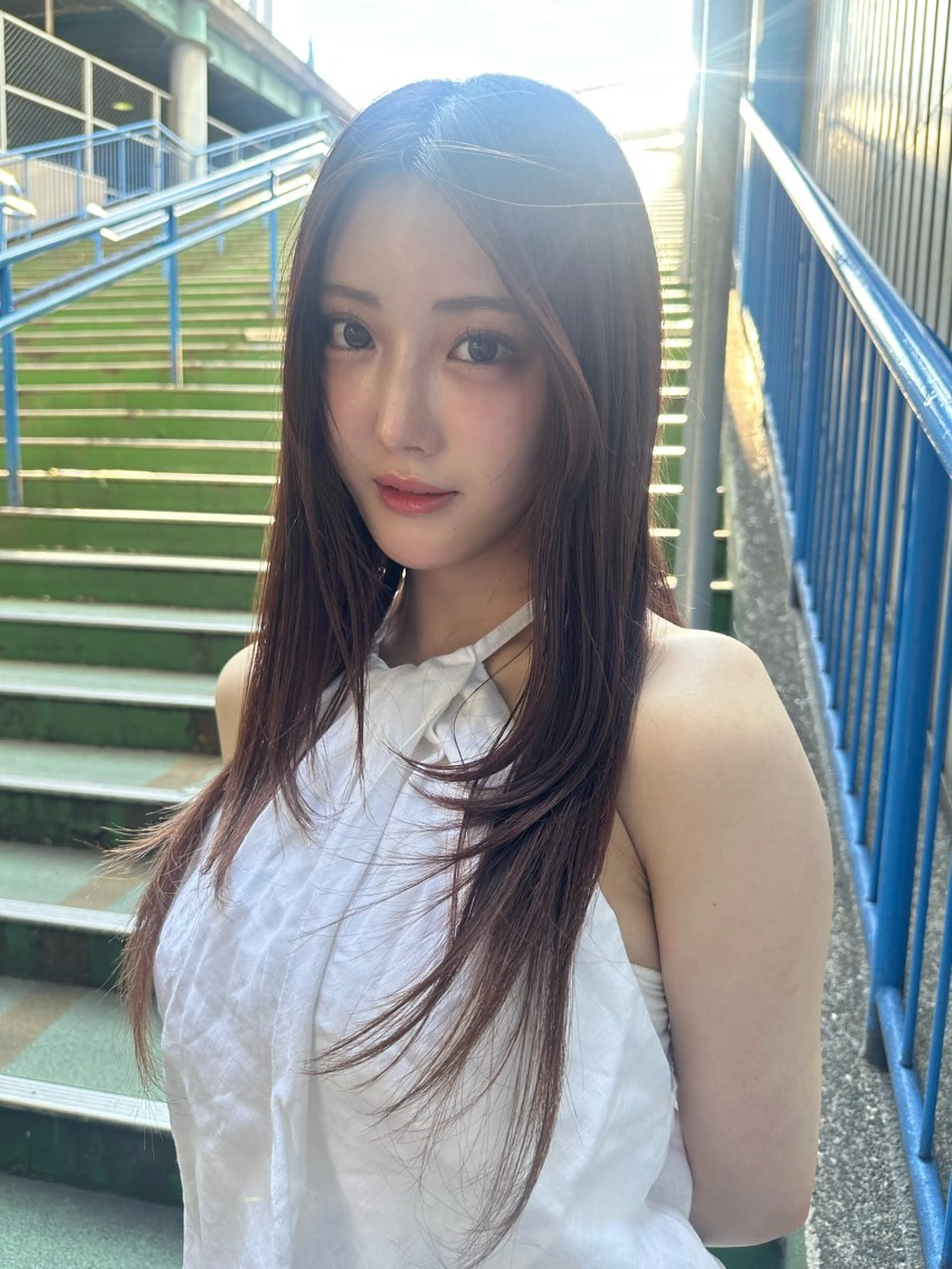 ロング カラー レイヤーカット 透けるbrown カラー🎗♡yukaのヘアスタイル