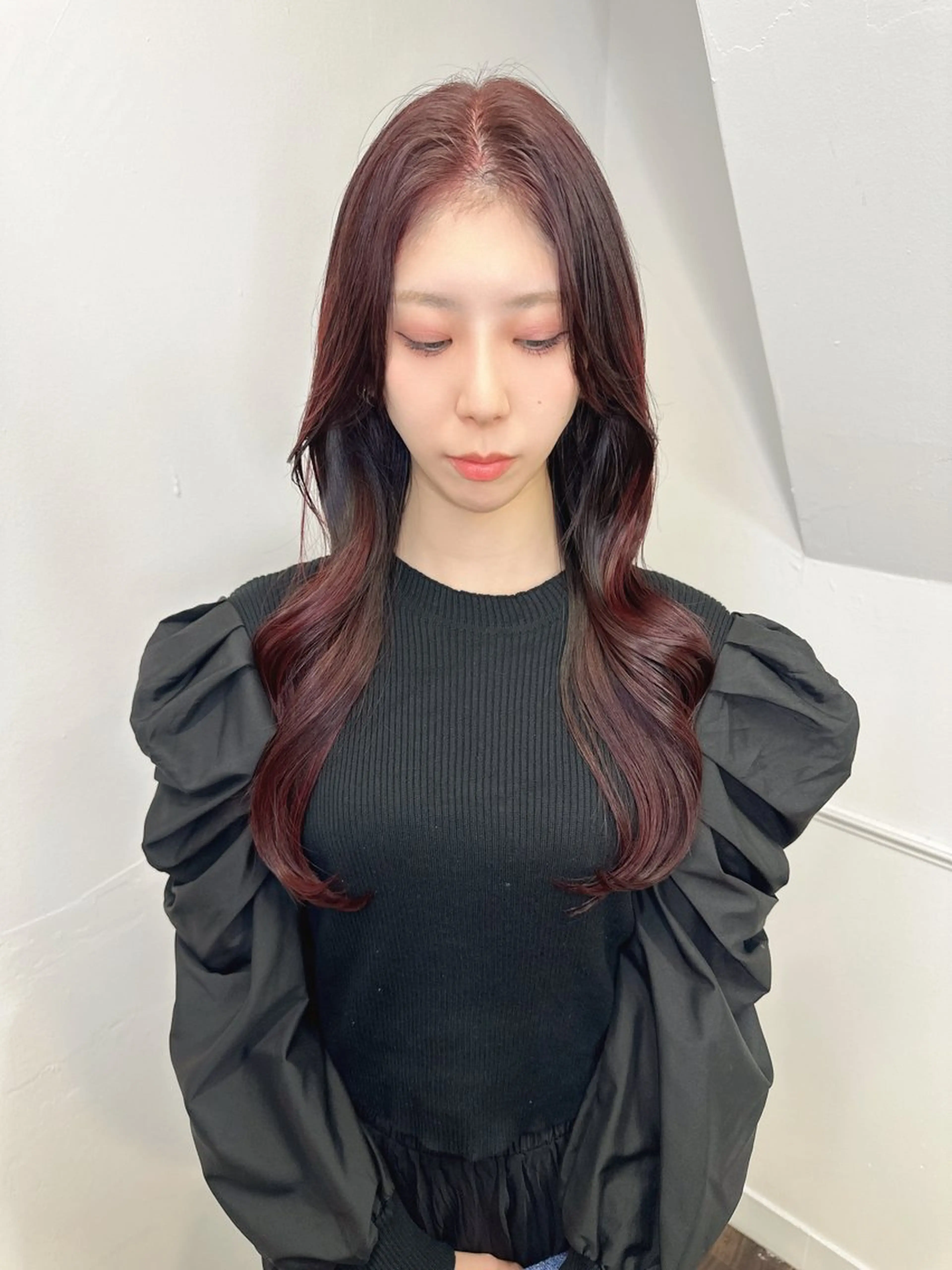 ロング カラー カット ヘアカラー トリートメント ワンホンヘア ケラチン/Kaitoのヘアスタイル