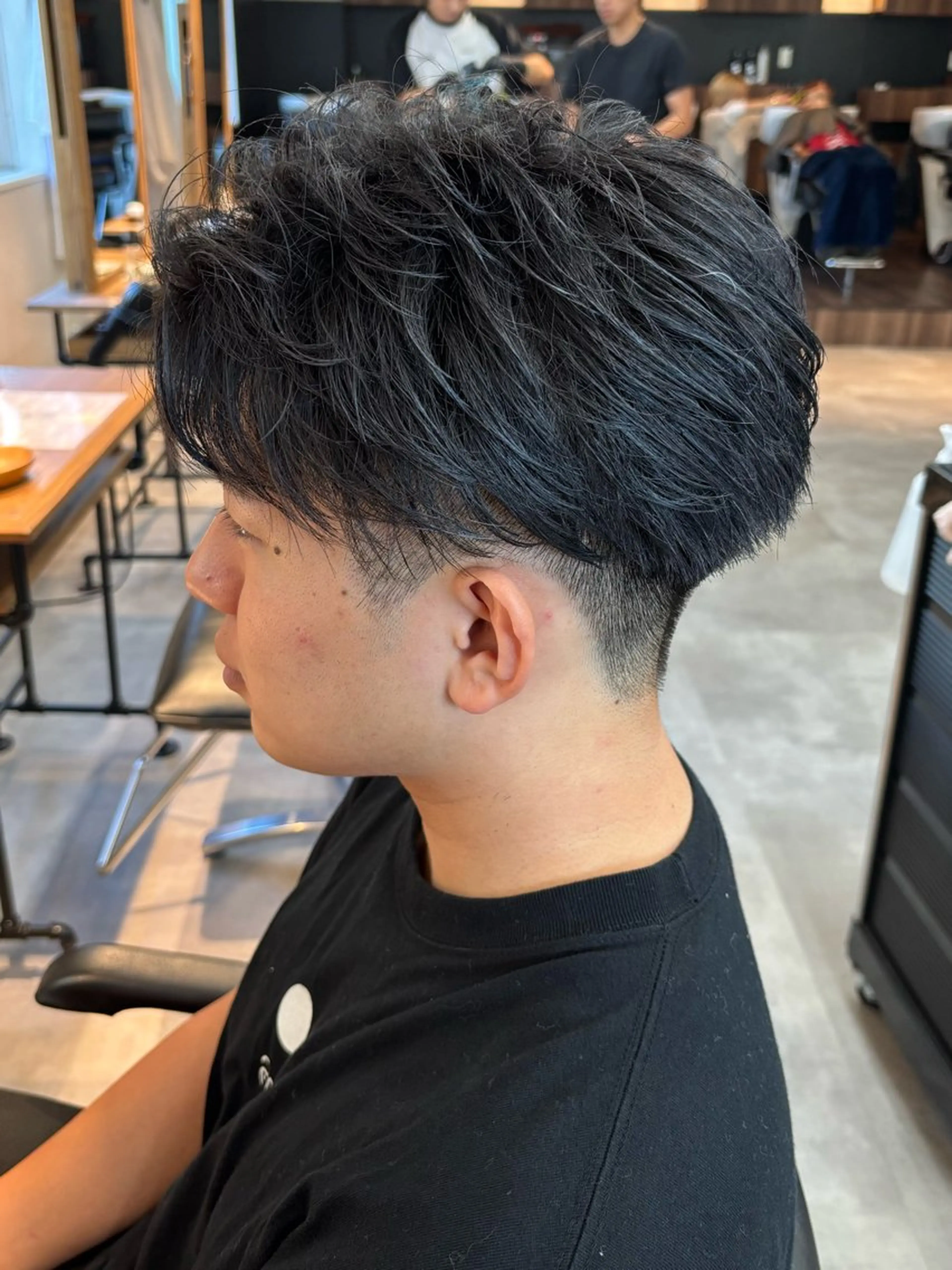 メンズ カット フェザーパーマ/韓国 /メンズカット保立のヘアスタイル