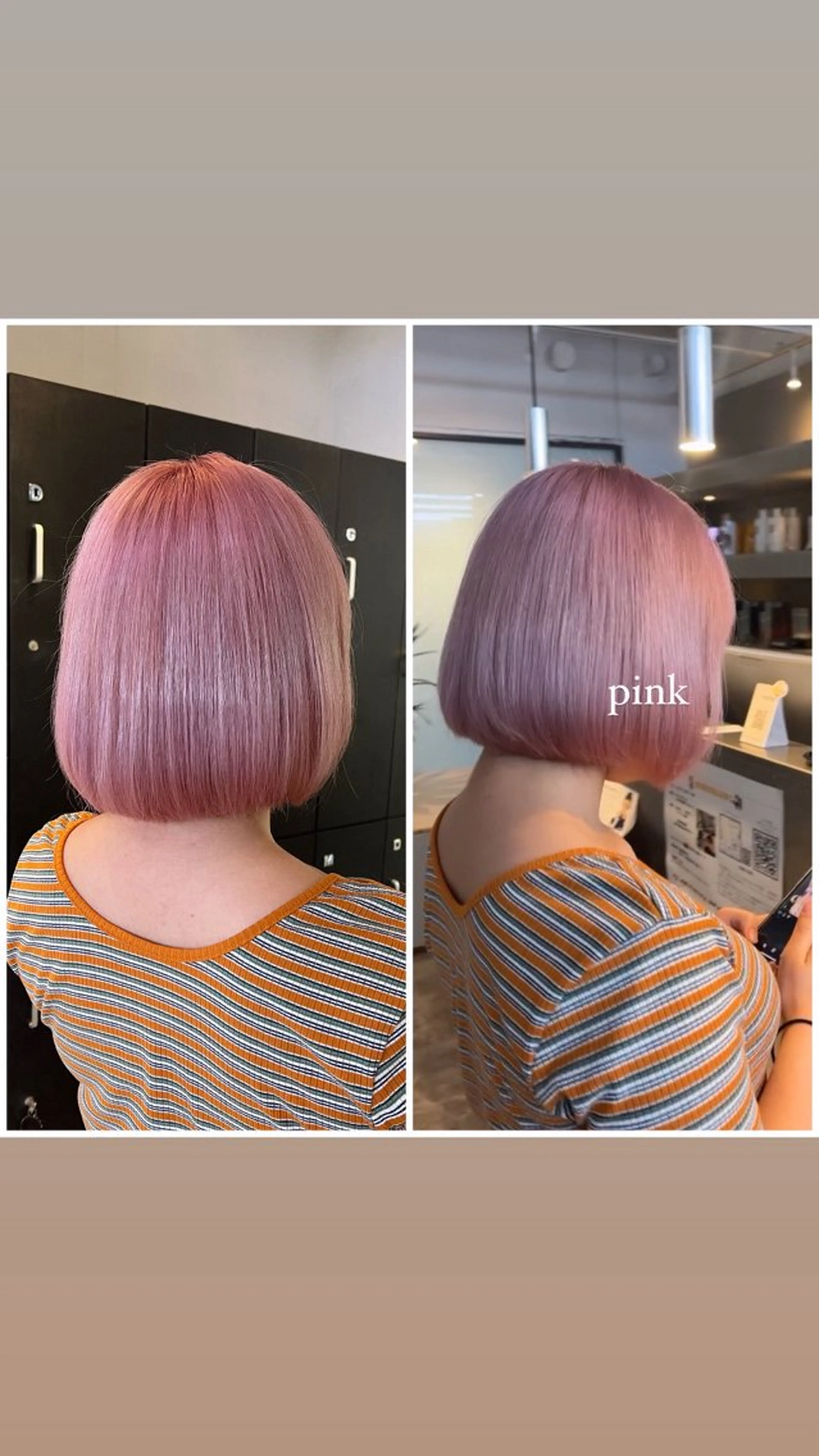 ミディアム カラー ブリーチ ピンクカラー ホワイトピンク ボブ 帆乃華🐰ྀི🎀 カットモデル募集🌟のヘアスタイル