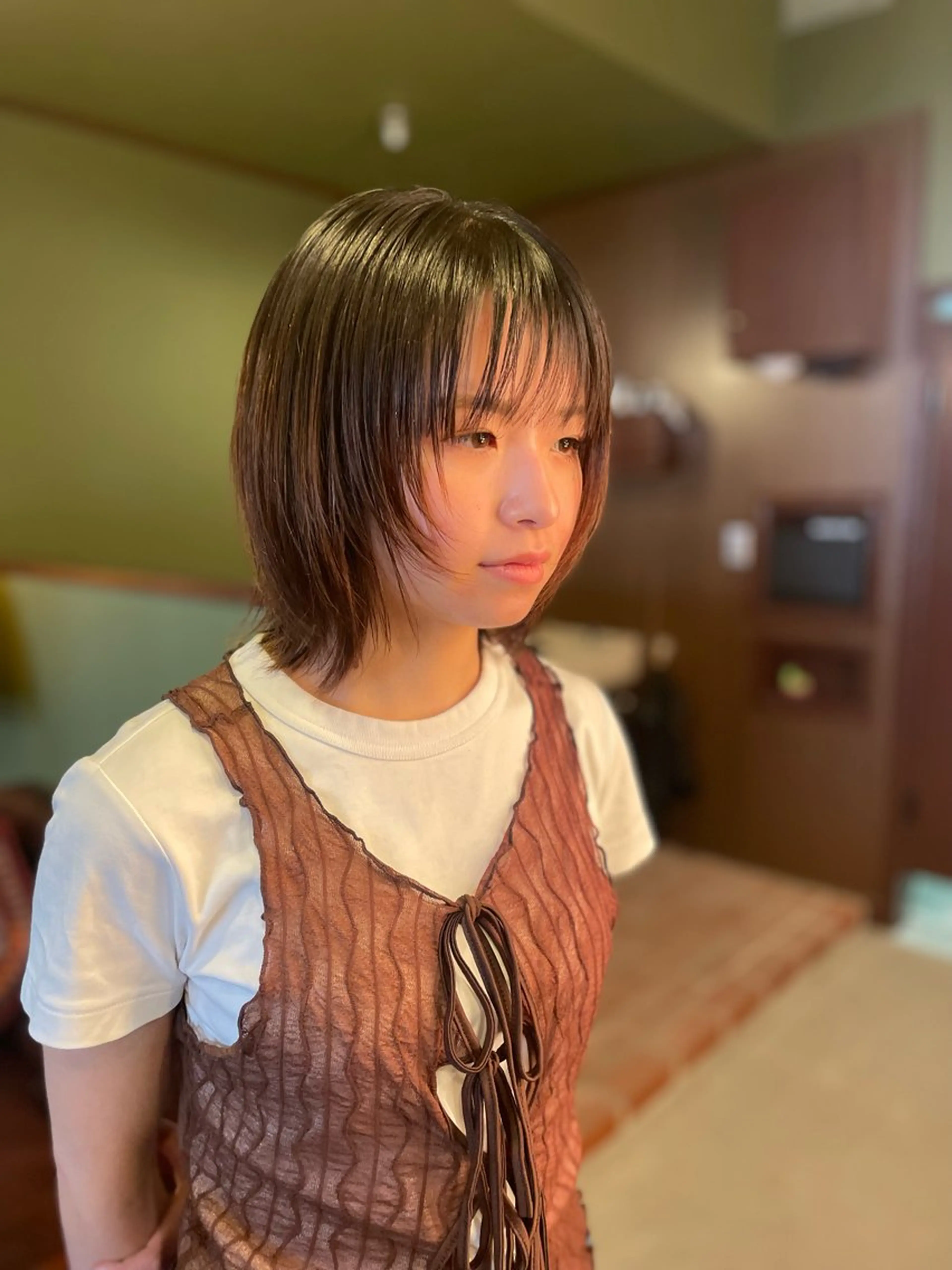 ミディアム カット ヘアカラー トリートメント PATH-hair. storeのヘアスタイル