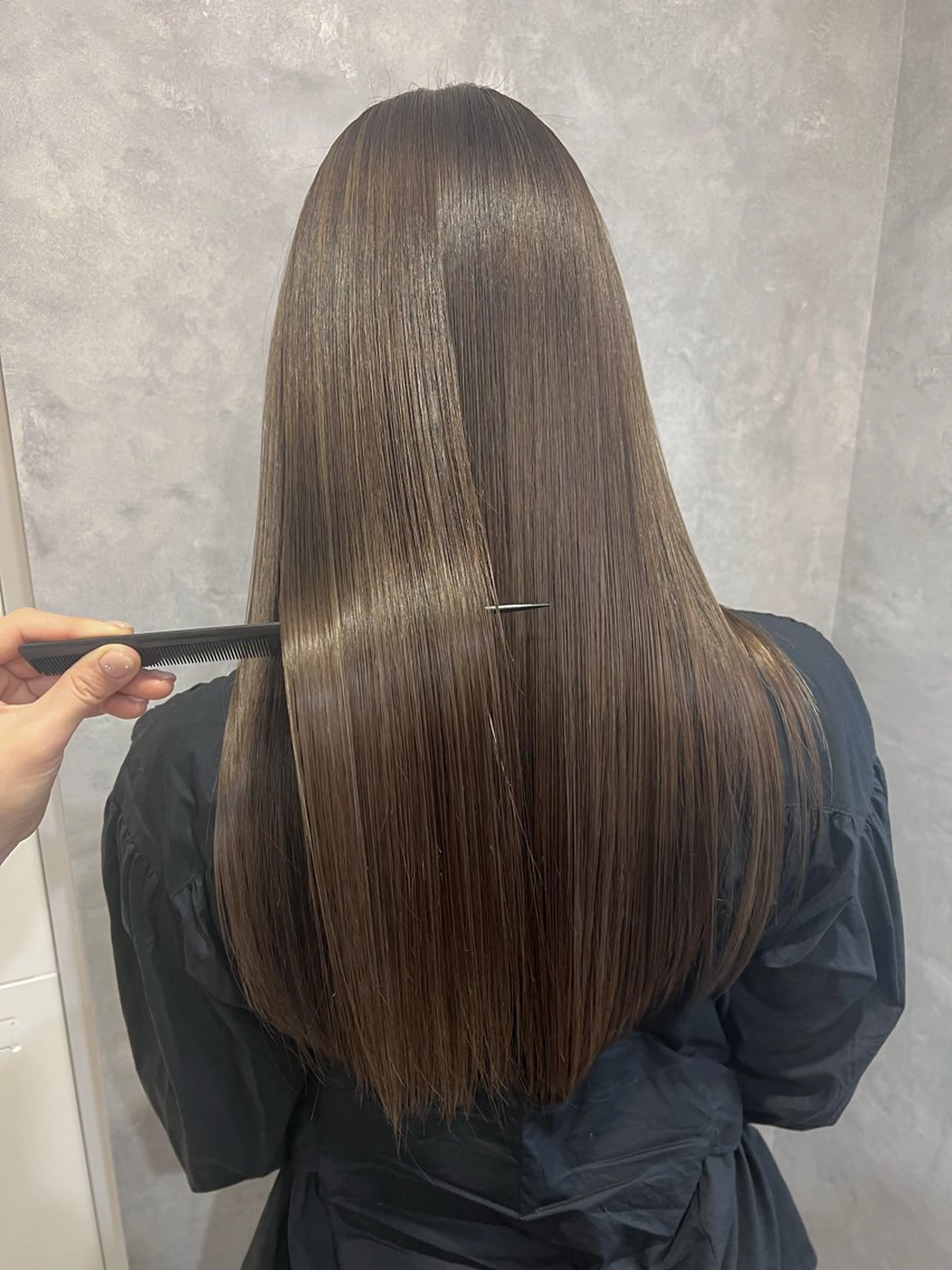 ロング 髪質改善 縮毛矯正 トリートメント 酸熱トリートメント 中村 ひなたのヘアスタイル