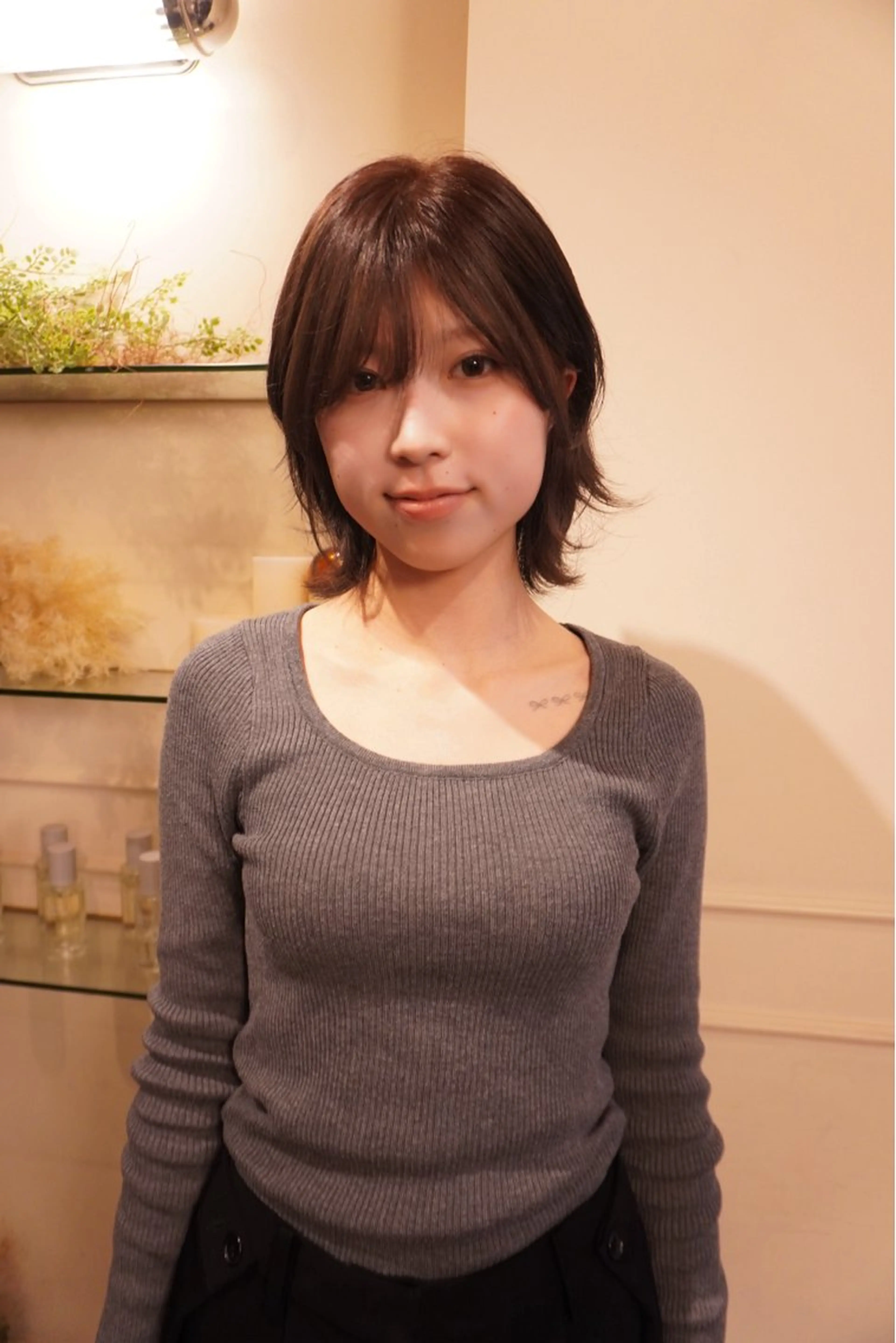 セミロング カラー ROVER所属・Konomura Neneのヘアスタイル