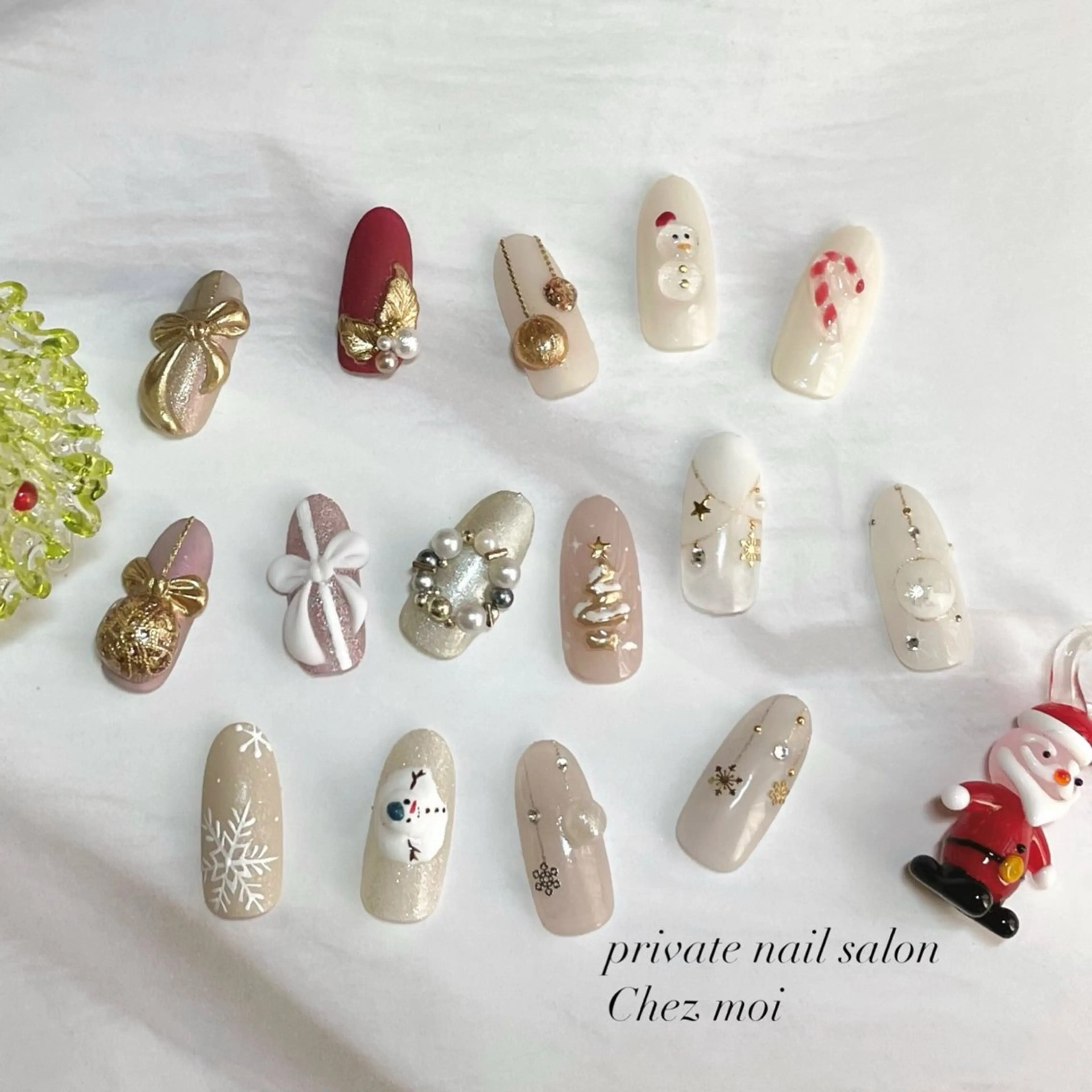 ネイル 冬ネイル クリスマス KOMINE TOMOKOのネイルデザイン