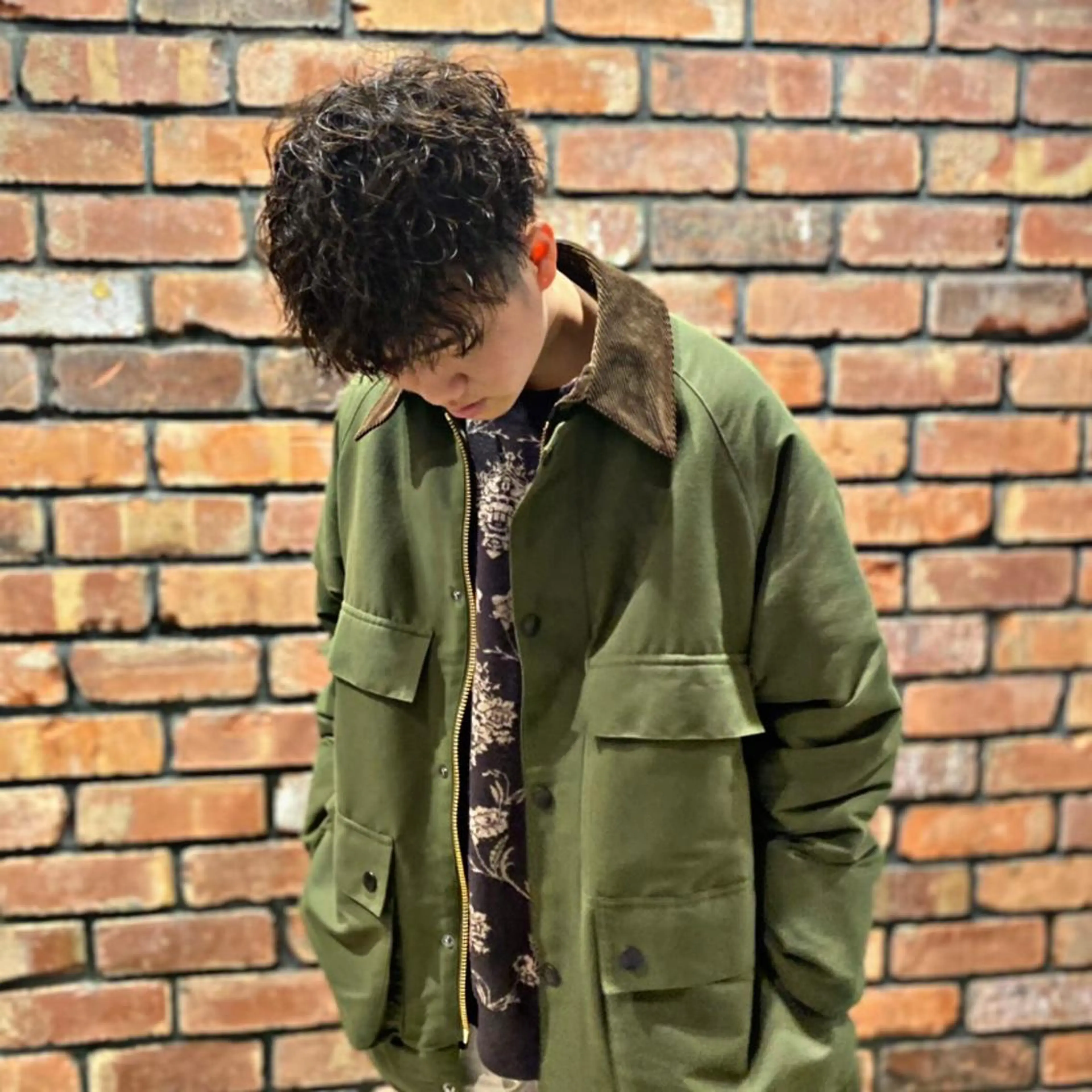 ショート パーマ メンズ HIRO GINZApremium barber新宿所属・星野 真のヘアスタイル