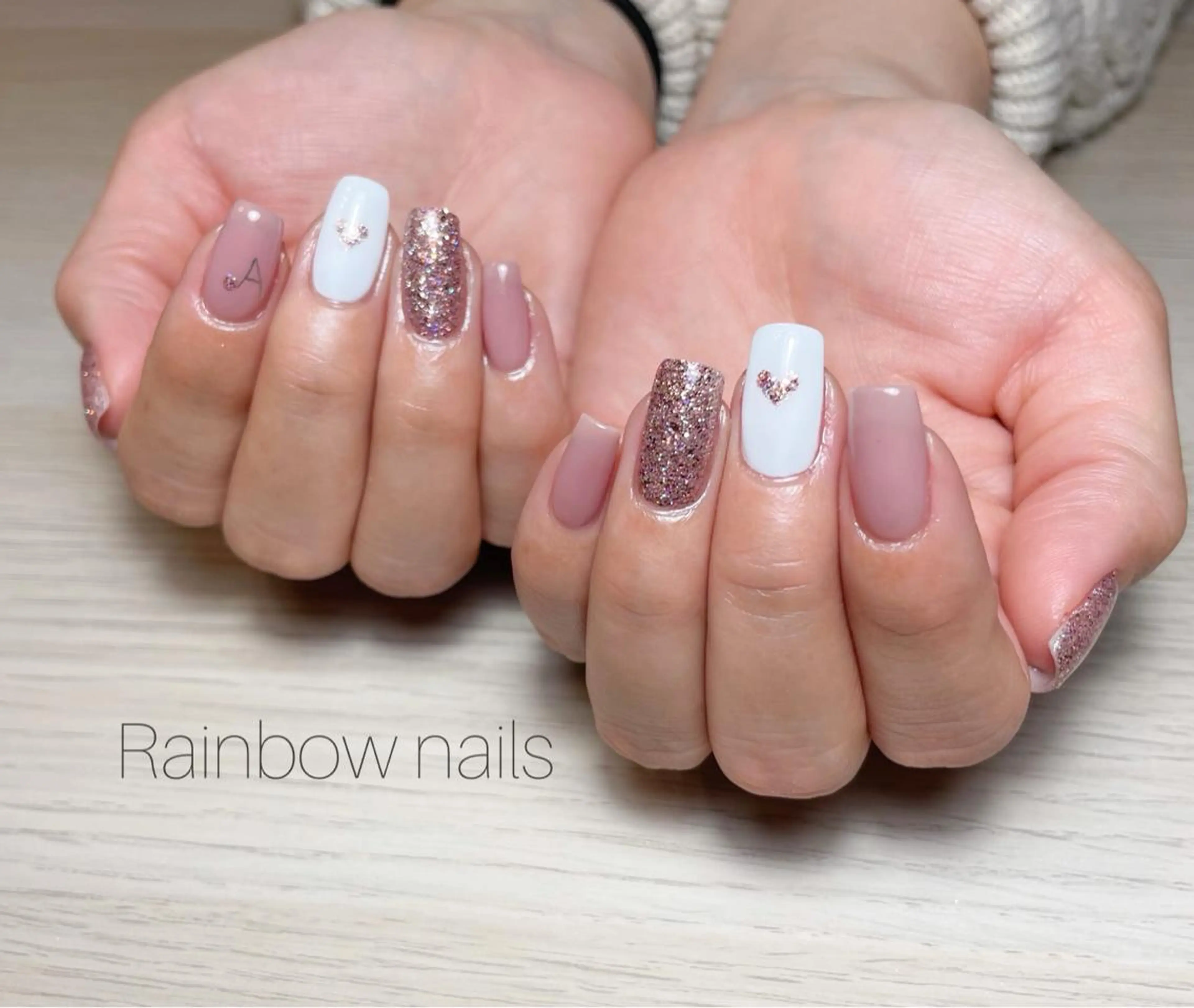 ネイル Rainbow nailsくろちゃんのネイルデザイン