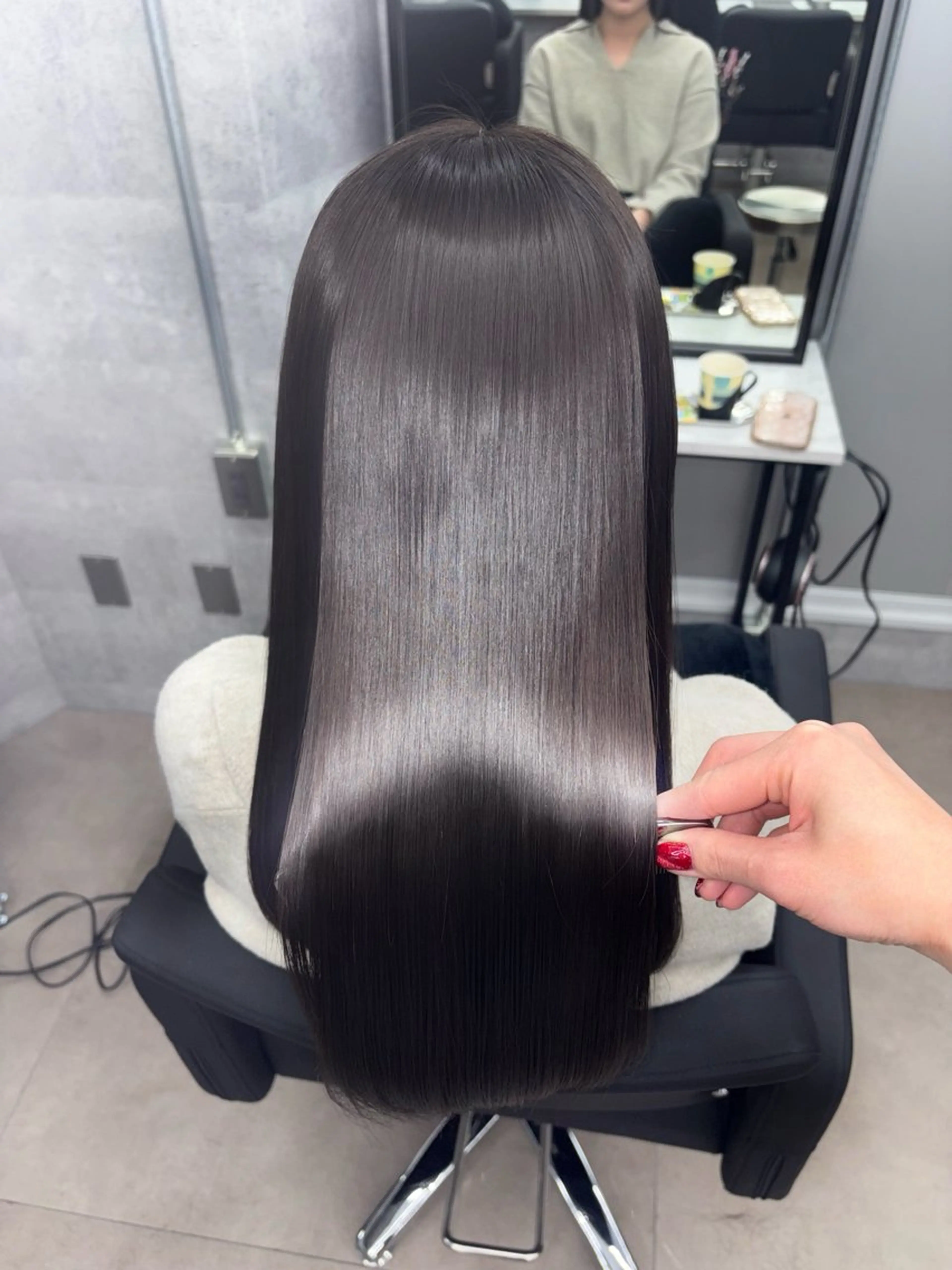 セミロング カラー 髪質改善/韓国 ﾚｲﾔｰ/店長/原島のヘアスタイル