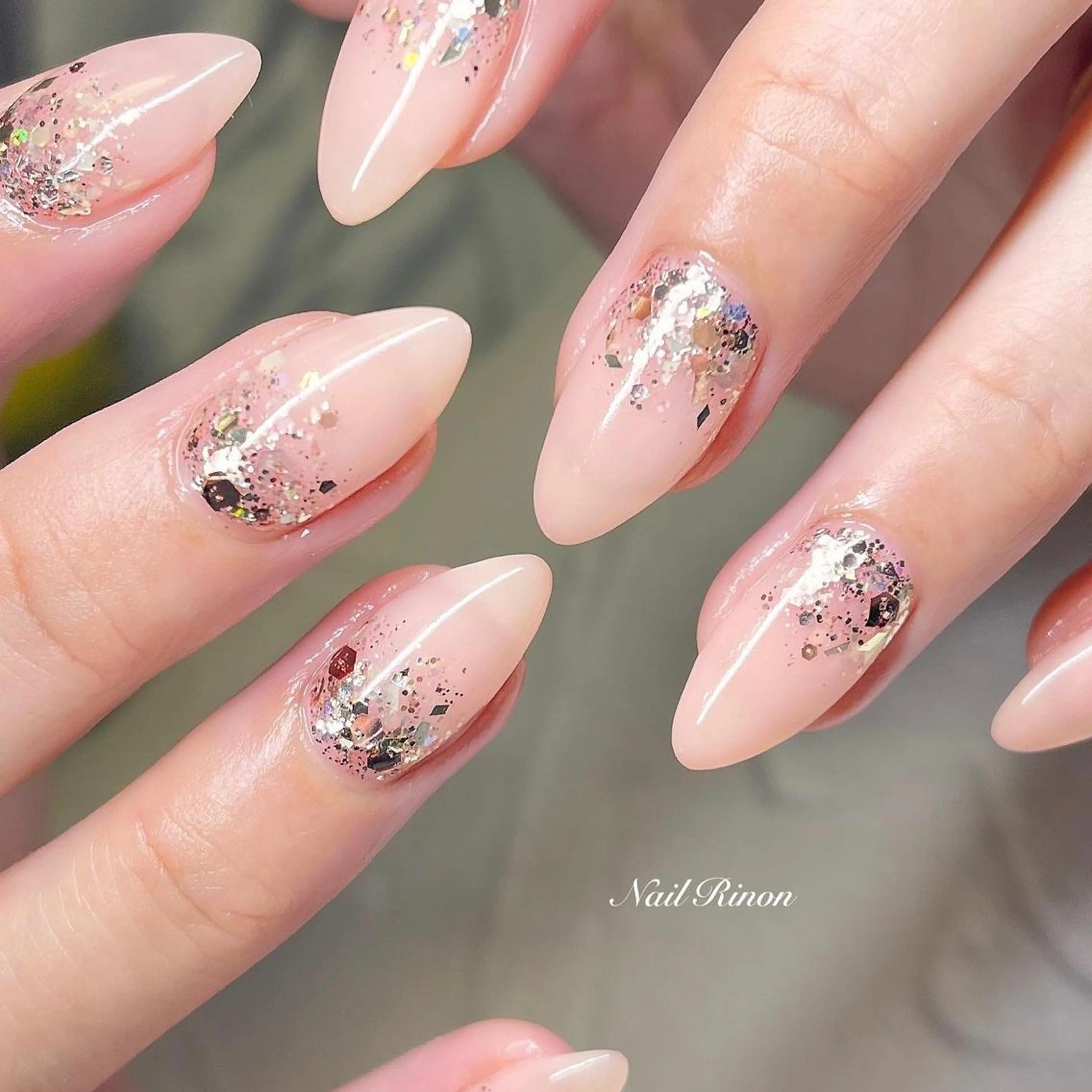 ネイル 桜ネイル 入学式 卒業式 ハンドネイル Nail Rinonのネイルデザイン