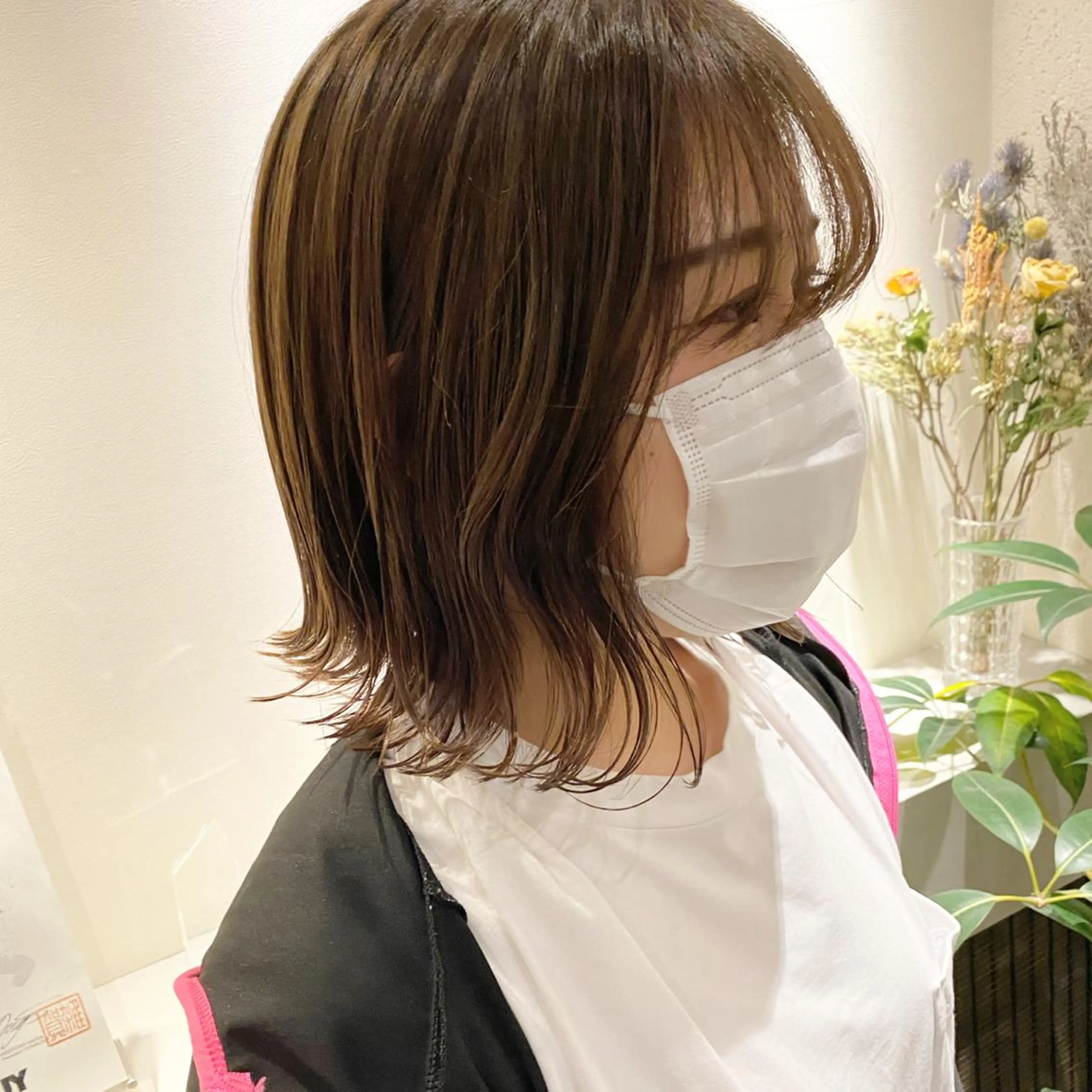 ショート アッシュ ボブ 髪質改善 レイヤーカット ショートヘア カット ヘアカラー トリートメント ショート〜ミディアム 喜多司のヘアスタイル