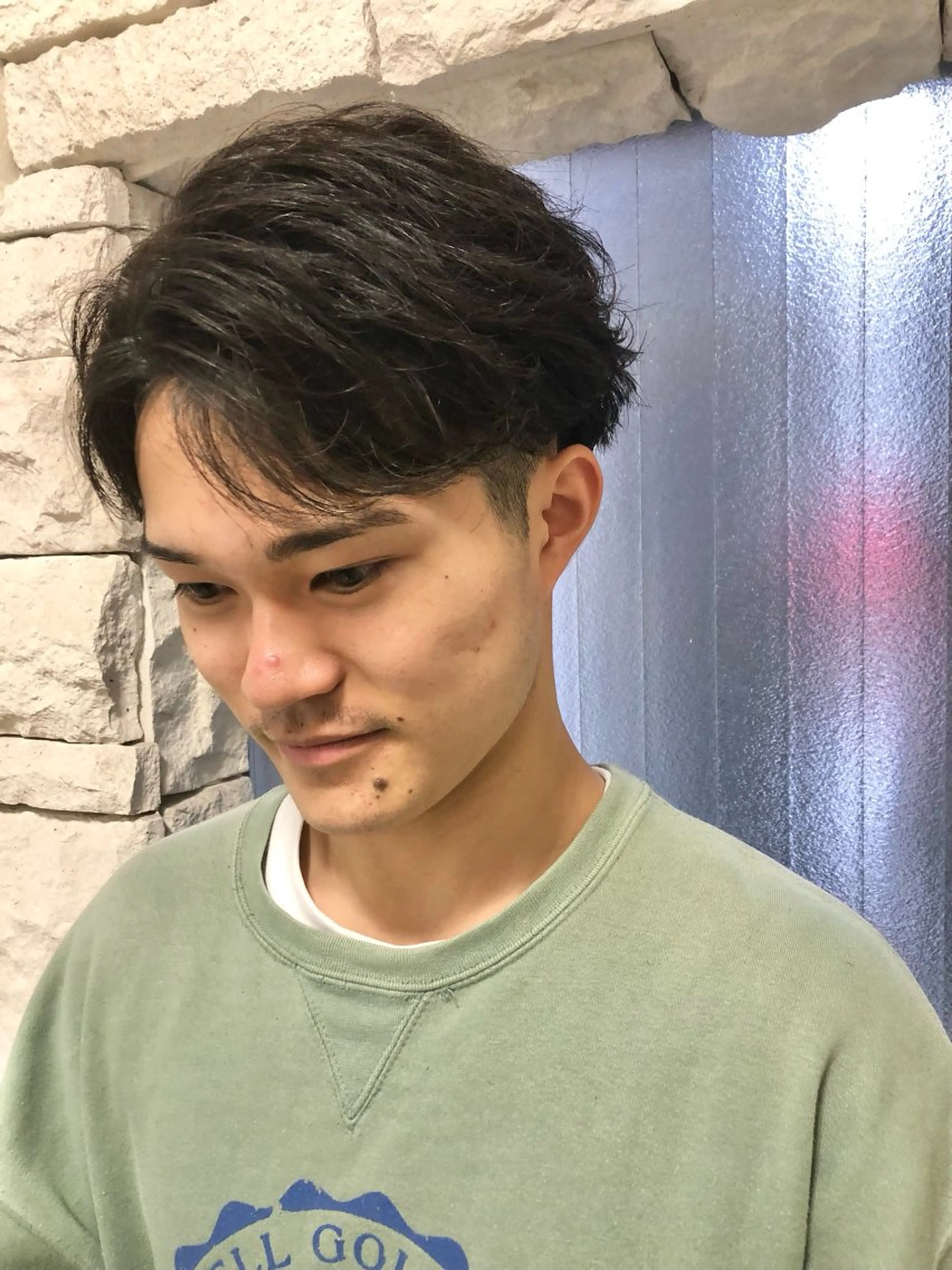 パーマ ヘアアレンジ メンズ カット パーマ トリートメント ヘアセット ainico+所属・メンズ特化✂️栗原 侑也のヘアスタイル