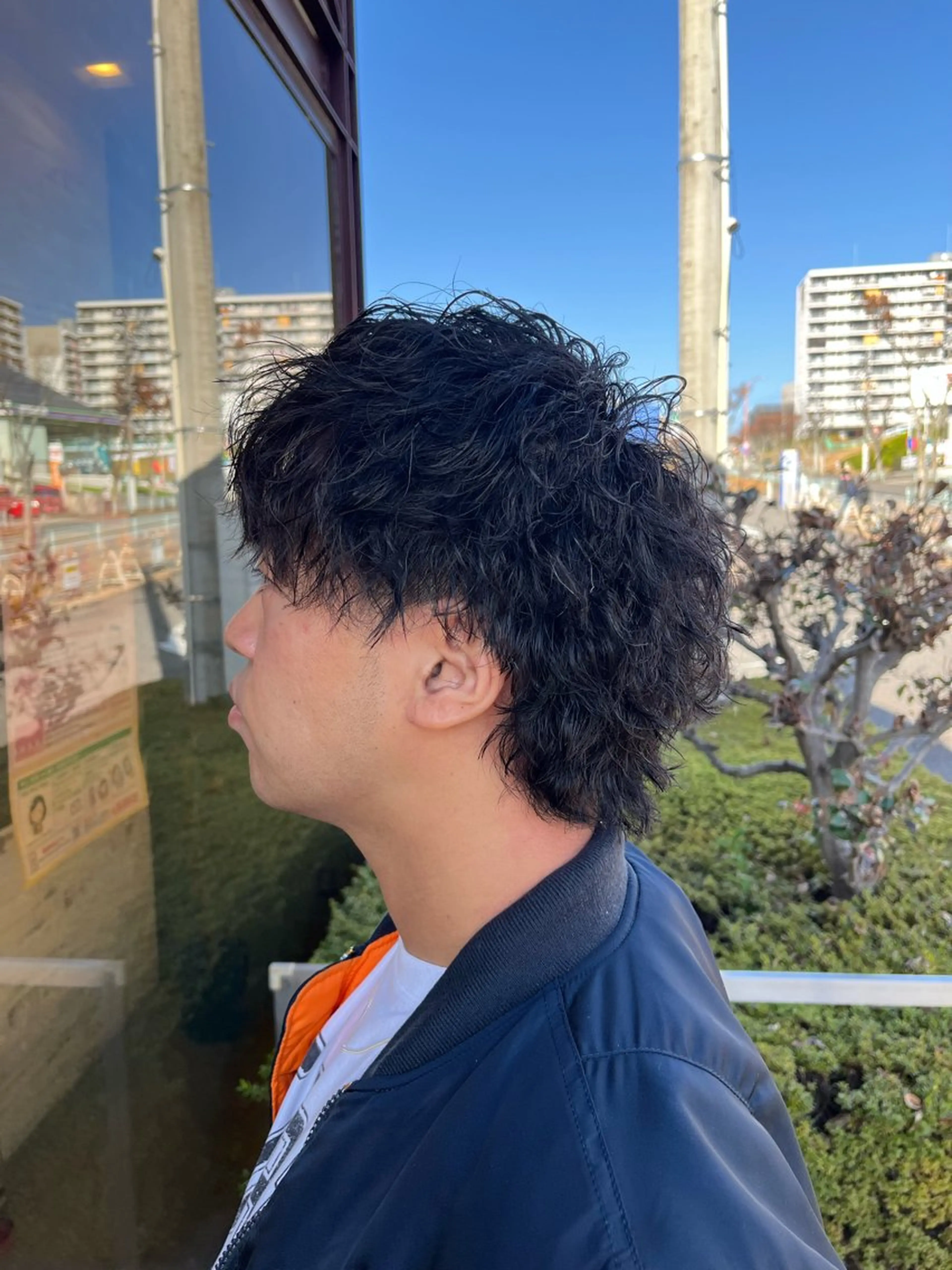 ショート パーマ メンズ マッシュウルフ マッシュ メンズパーマ ツイストスパイラルパーマ メンズウルフカット 北川 寛之◆メンズパーマ◆のヘアスタイル