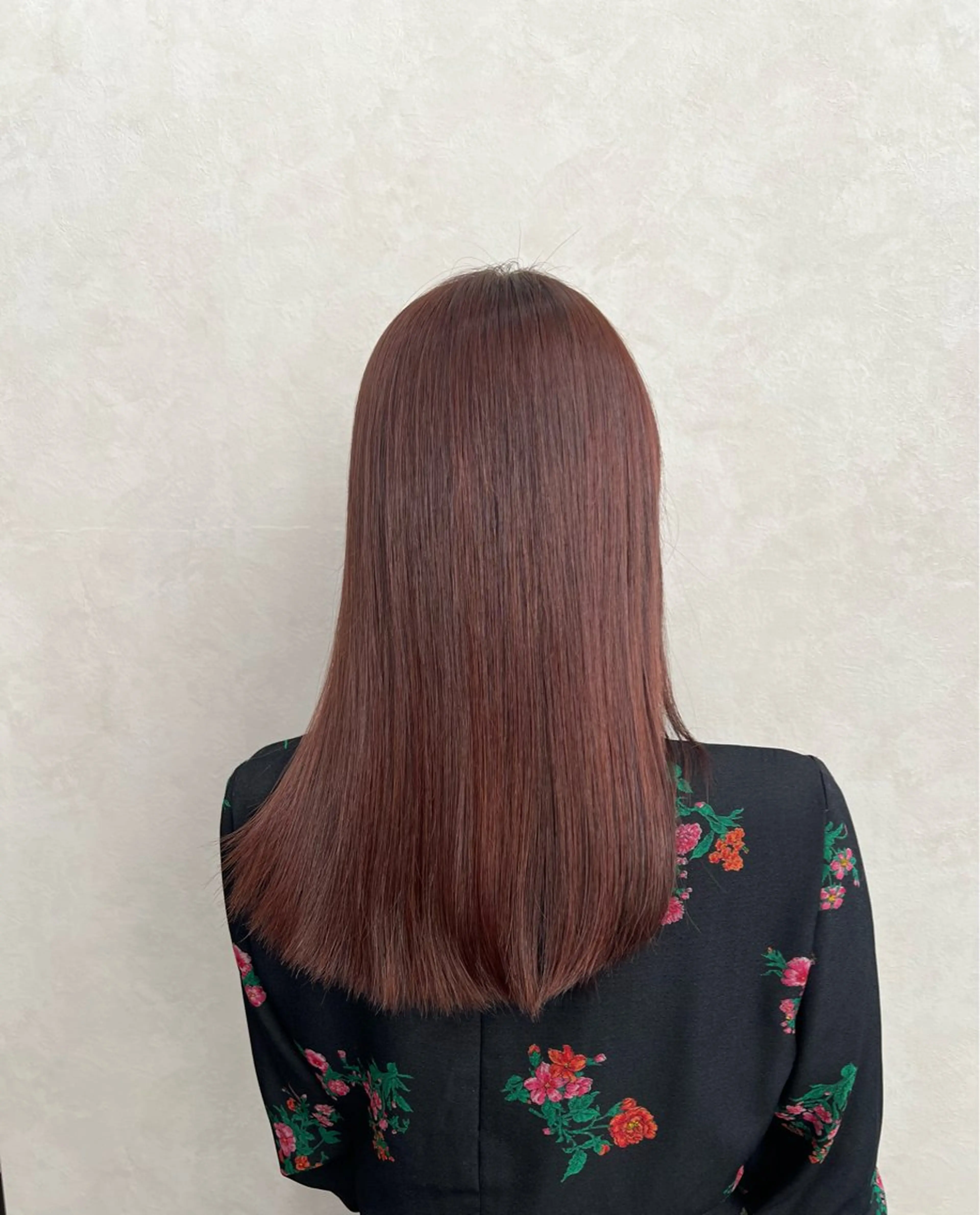 カラー レッドカラー カット ヘアカラー トリートメント 艶ボブ🤎暖色カラー 縮毛矯正/メンズ💈のヘアスタイル