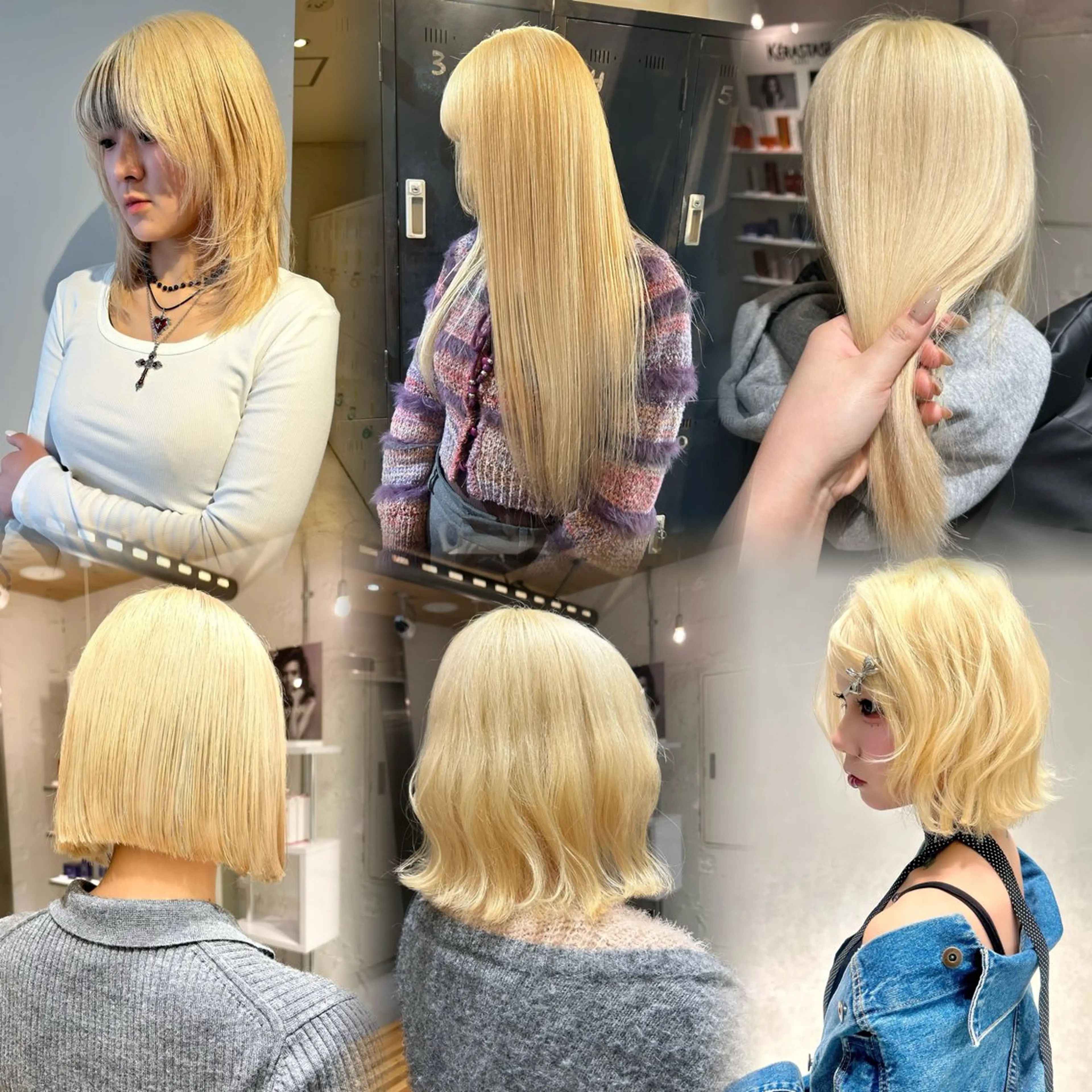 ミディアム ヘアカラー トリートメント L STUDIO所属・ハイトーン/ブリーチ 🧁soraのヘアスタイル