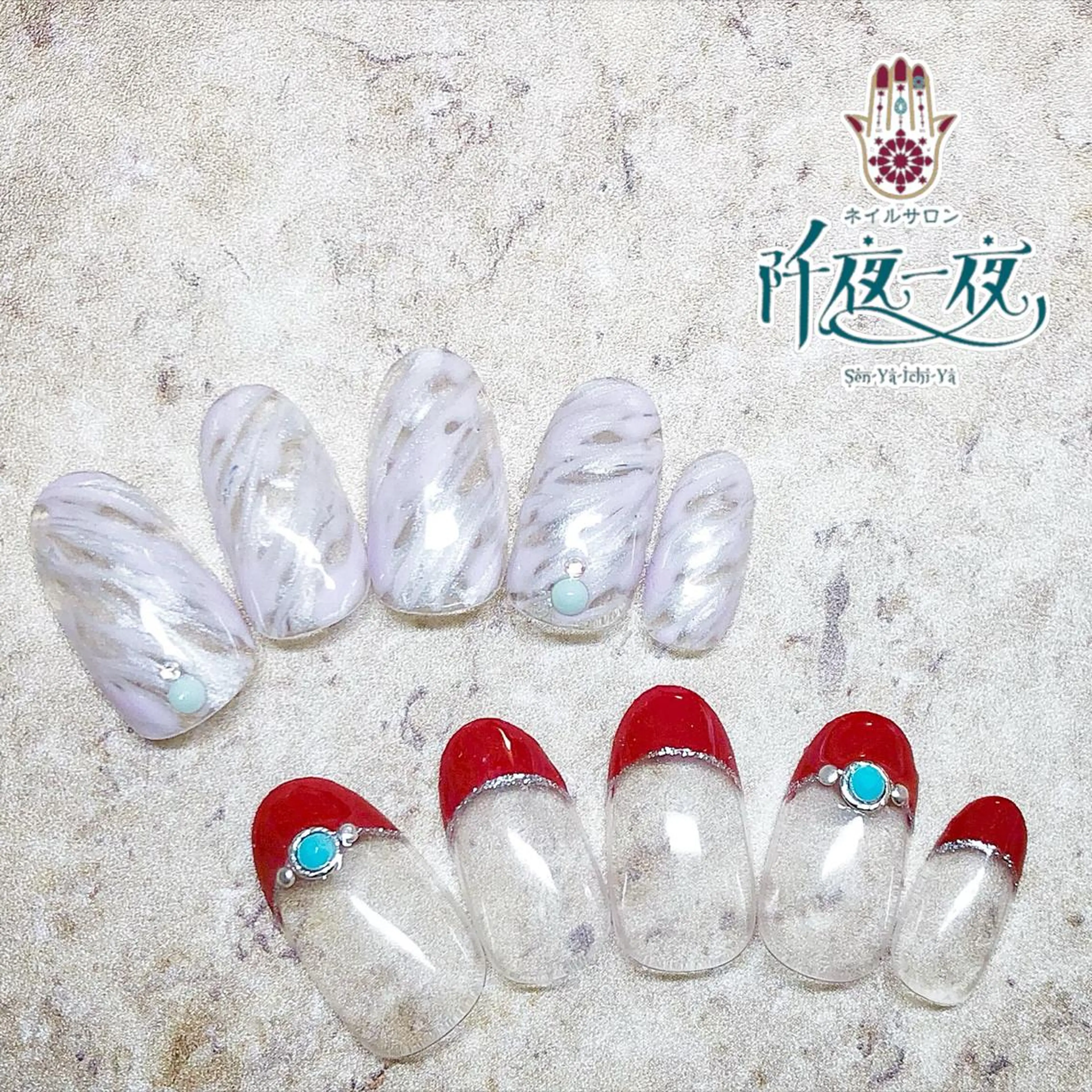 ネイル ハンドネイル 六本木ネイル阡夜一夜 当日＆持ち込み歓迎のネイルデザイン