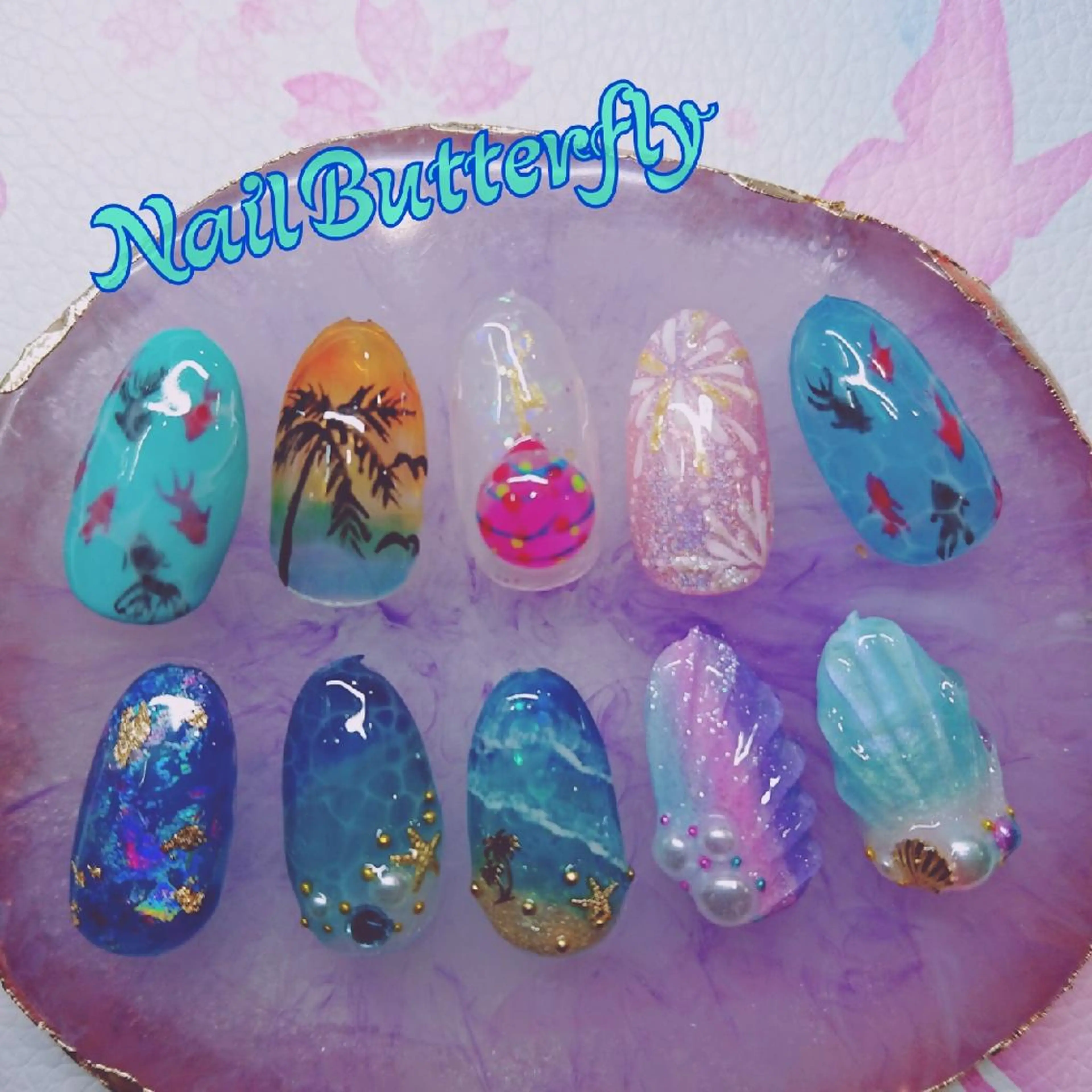 ネイル とねがわ かよこのネイルデザイン