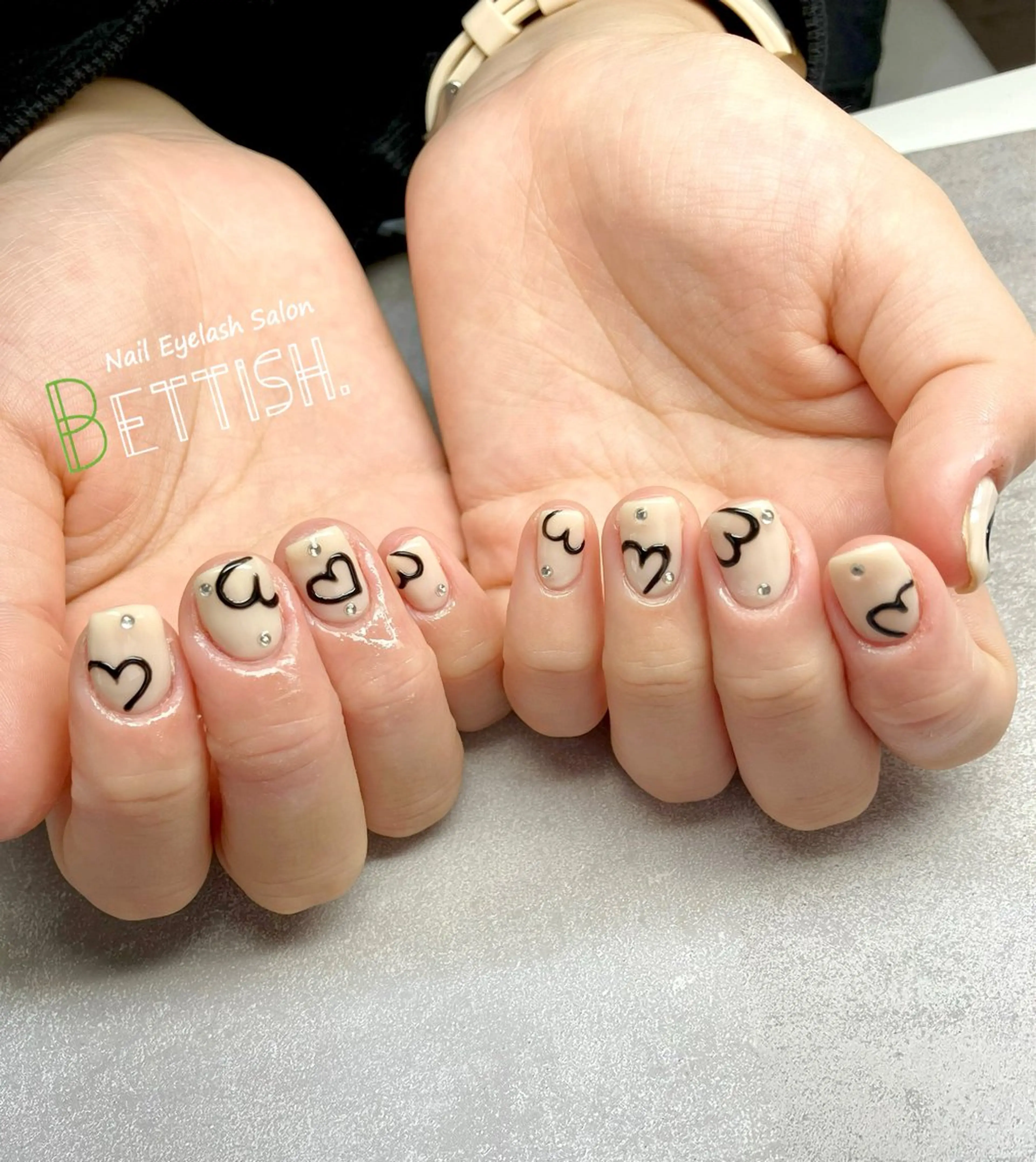 ネイル ハート ハンドネイル BETTISH. KUMIKO☺︎︎のネイルデザイン