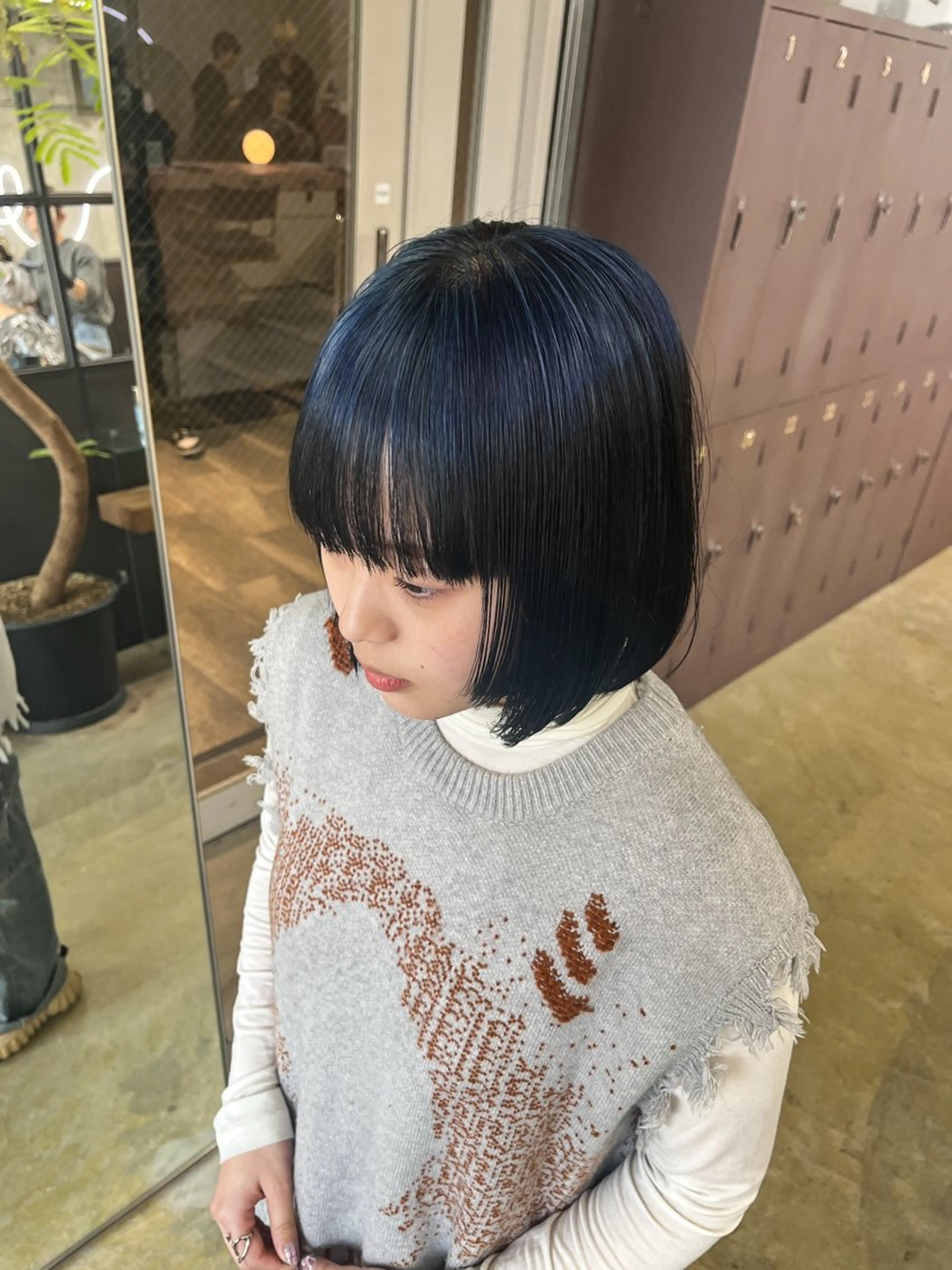 ミディアム カット ヘアカラー benji所属・名駅/ブリーチカラー /レイヤー/髪質改善のヘアスタイル