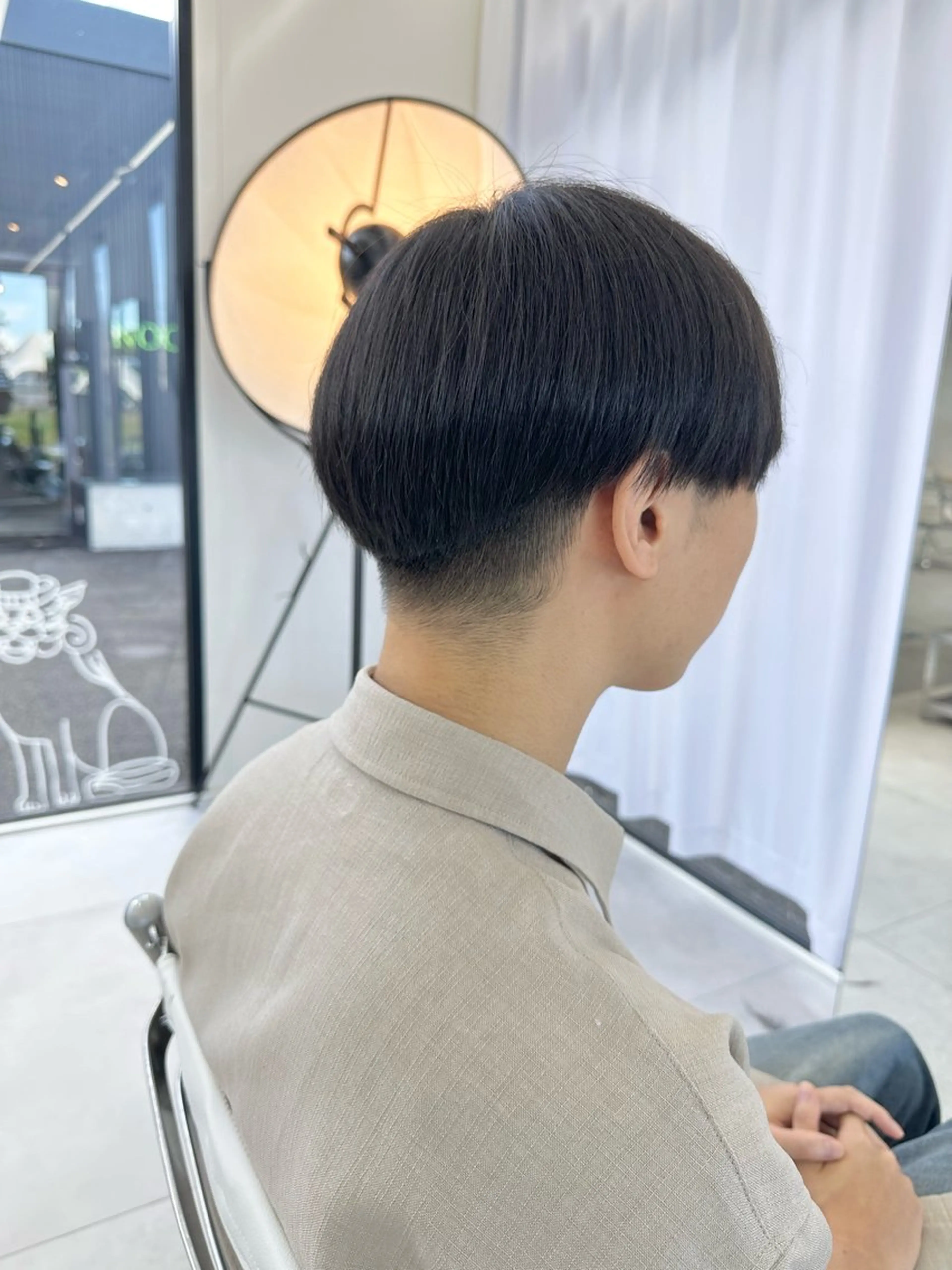 ショート メンズ マッシュ risa | 透明感 カラー|ベージュのヘアスタイル