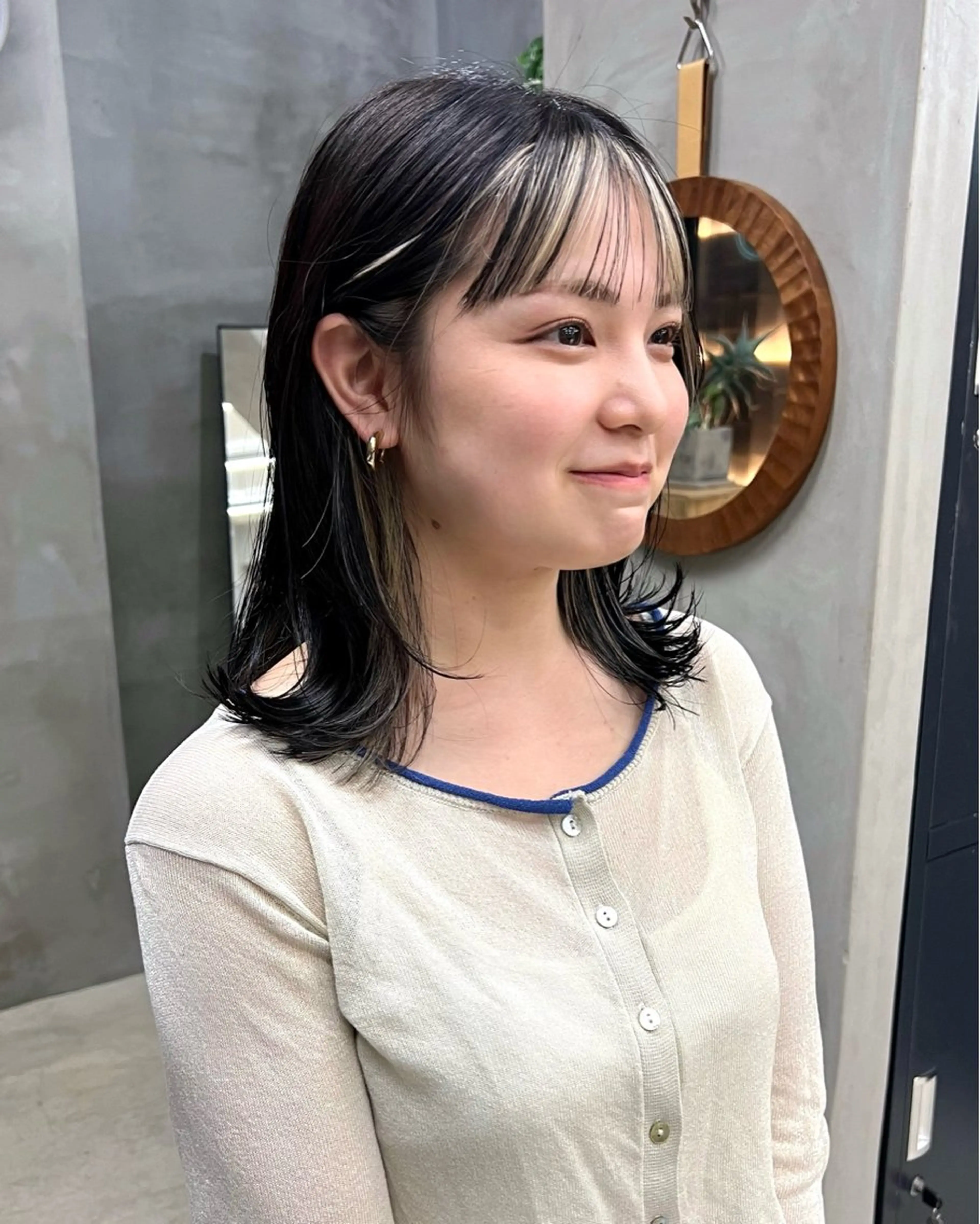 ミディアム カラー カット ヘアカラー トリートメント デザイン/レイヤー Kaito🐩/栄のヘアスタイル