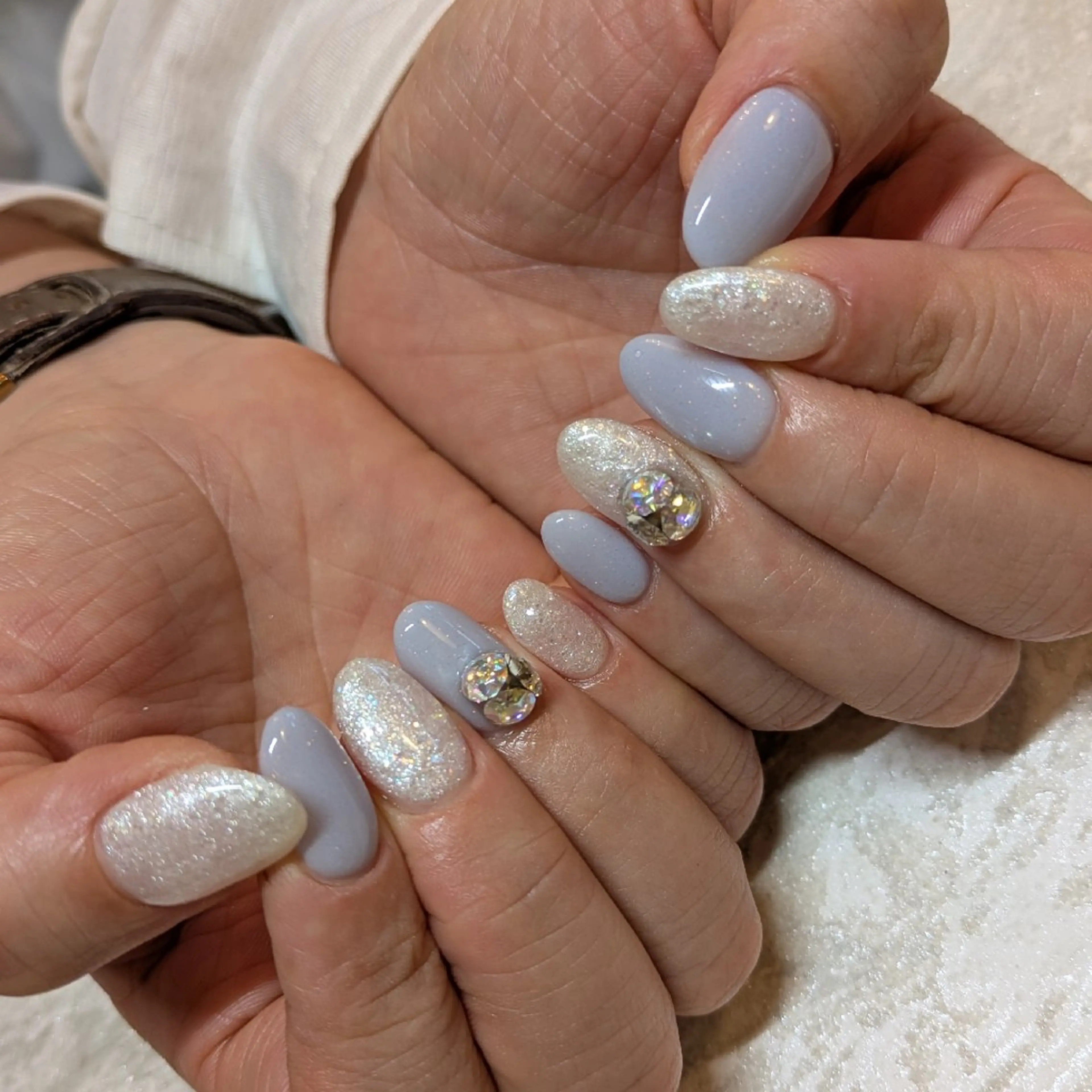 ネイル キラキラネイル ジェヌインネイル 河内のネイルデザイン