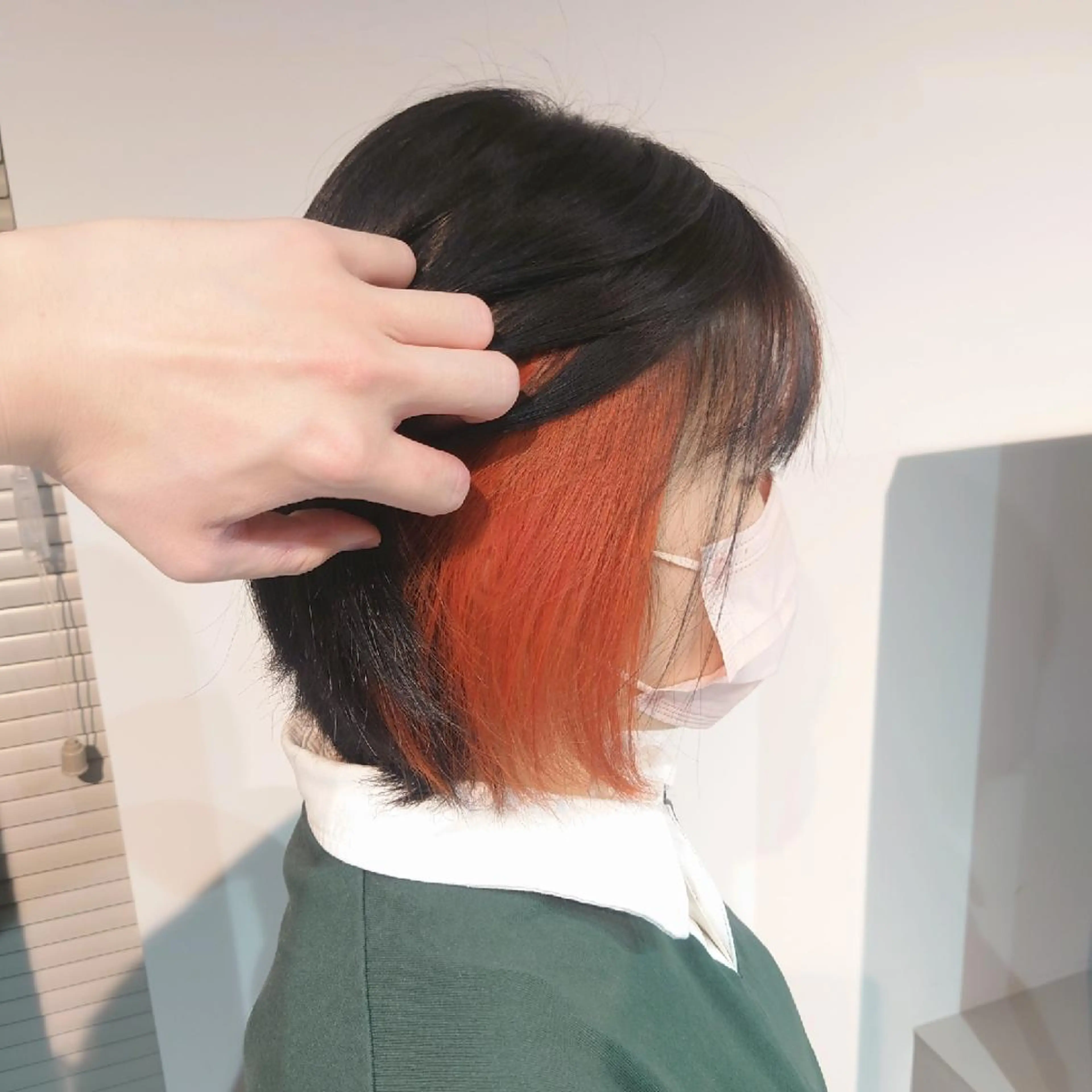 ミディアム カラー iss所属・メンズ/パーマ特化 /波巻き/林洋平のヘアスタイル