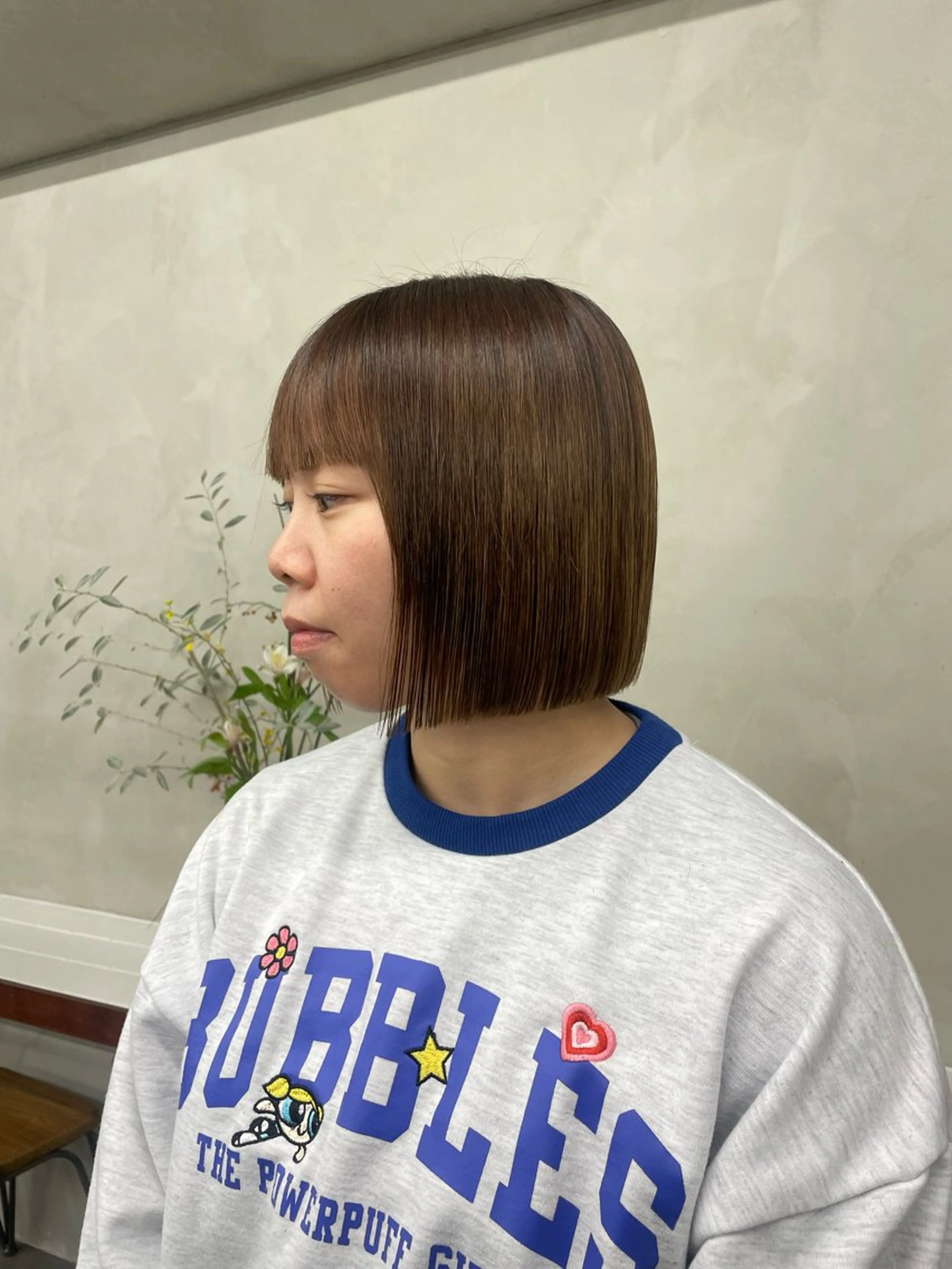 ミディアム 似合わせカット/ ハイトーン/aoiのヘアスタイル