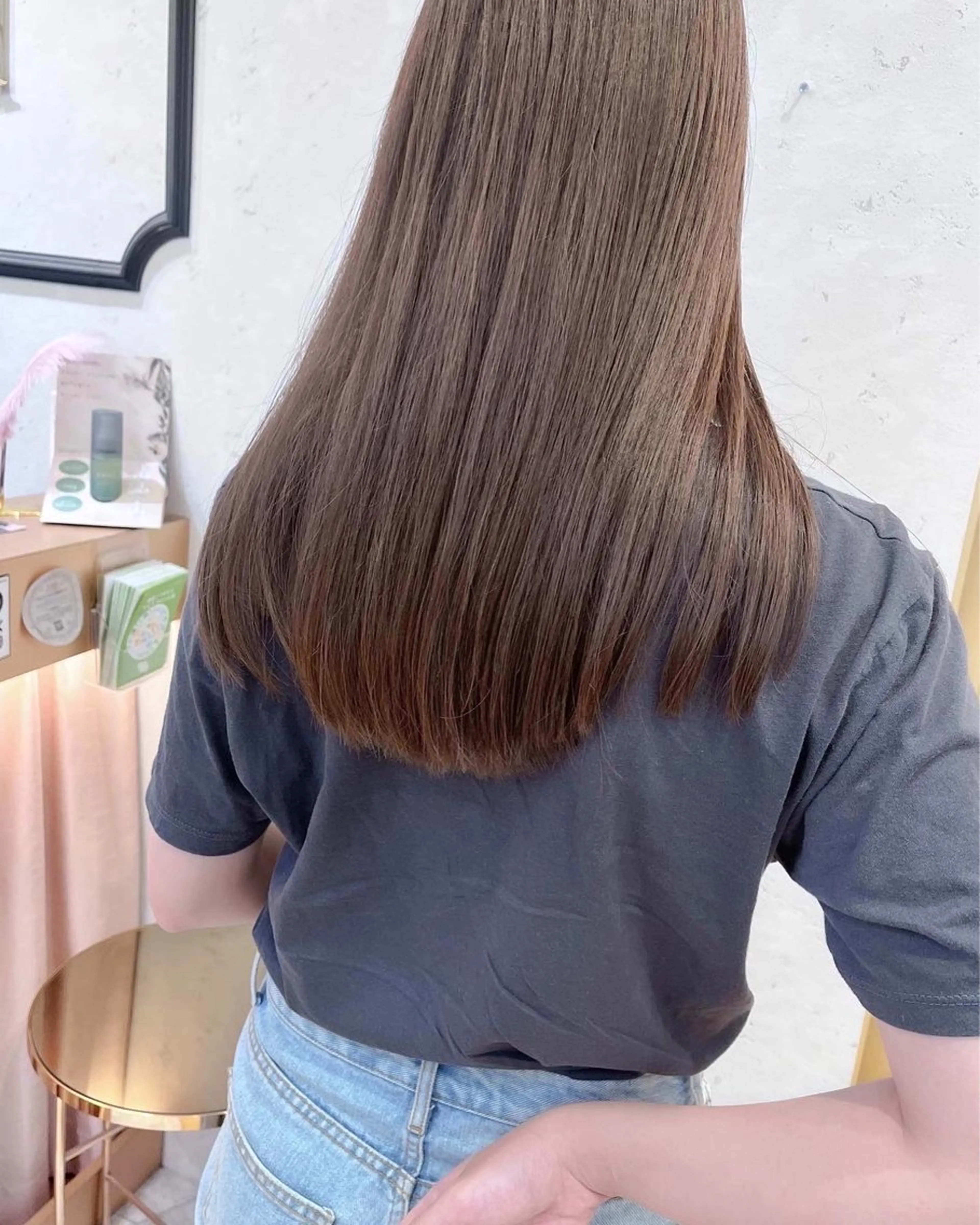 ロング カラー トリートメント カット ヘアカラー トリートメント 透明感カラー│ レイヤーヘア中居美樹のヘアスタイル