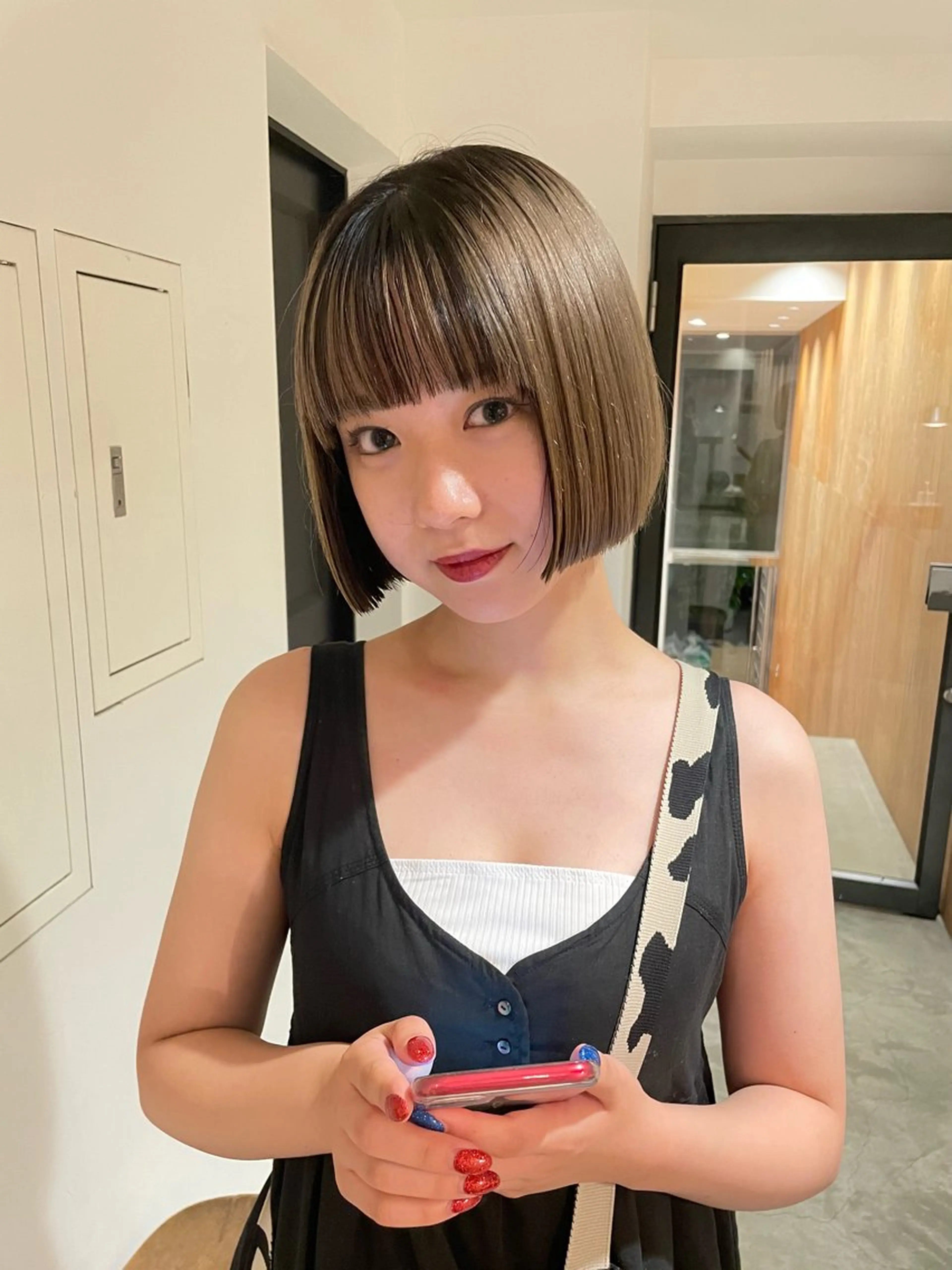 ミディアム ボブ カット トリートメント Qin shaire salon 原宿所属・🌿パーマ/ボブ/ レイヤー/Mikiのヘアスタイル